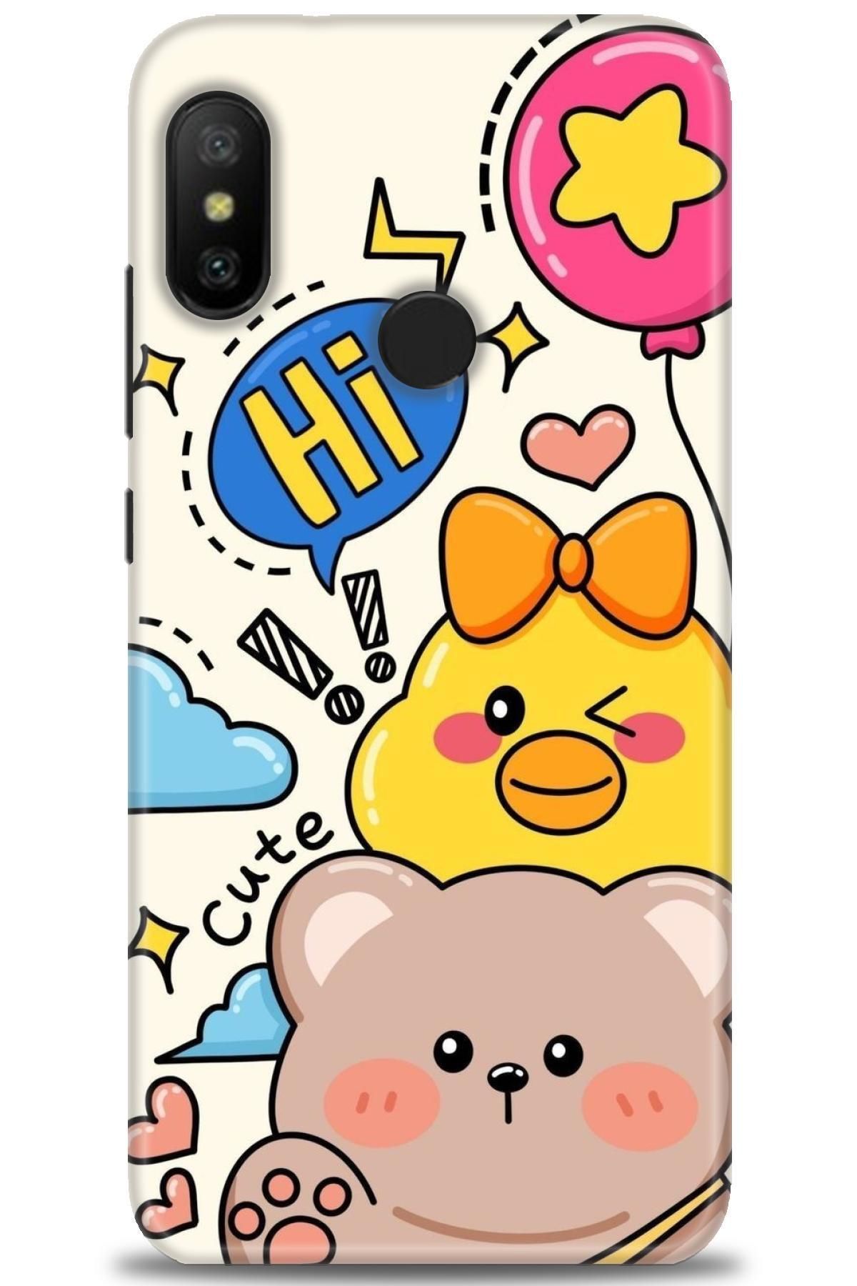 CooperTech Xiaomi Mi A2 Lite İle Uyumlu HD Baskılı Desenli Silikon Kılıf - 651