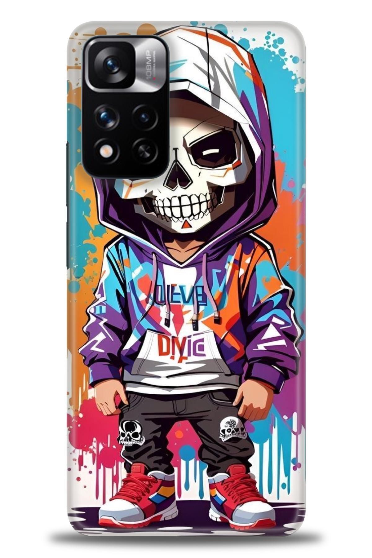 CooperTech Xiaomi Redmi Note 11 Pro Plus İle Uyumlu HD Baskılı Desenli Silikon Kılıf - 991