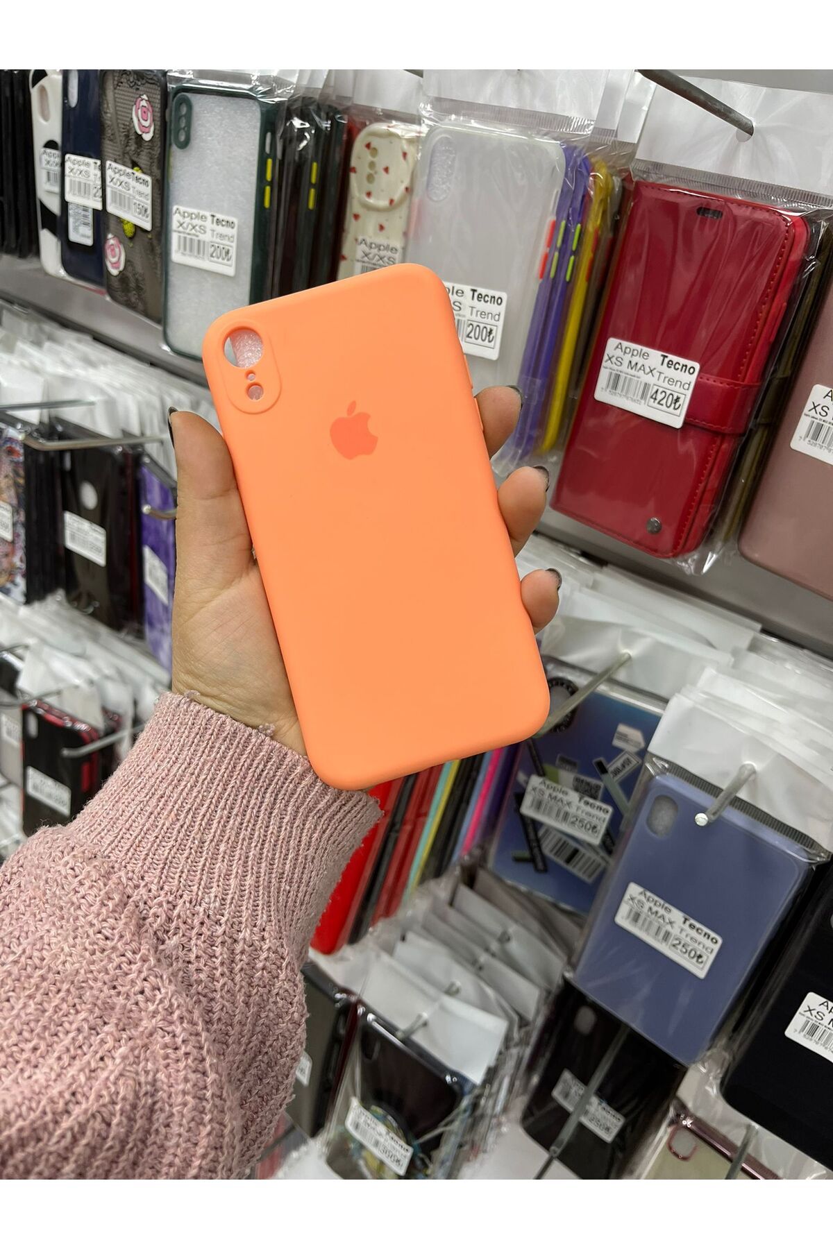 TECNOTREND Apple İphone Xr içi kadifeli lansman silikon kılıf