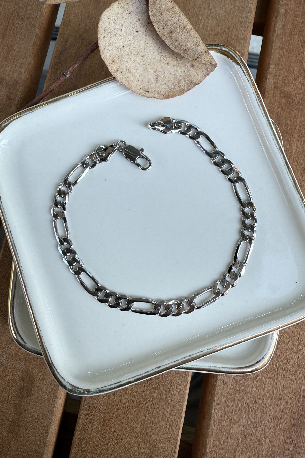 AURA ATELIER Çelik Vintage Zincir Bileklik (Unisex) 19cm
