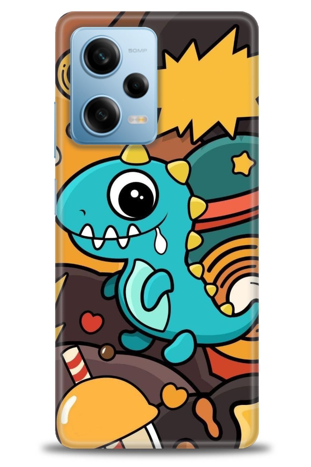 CooperTech Xiaomi Redmi Note 12 Pro 5G İle Uyumlu HD Baskılı Desenli Silikon Kılıf - 491