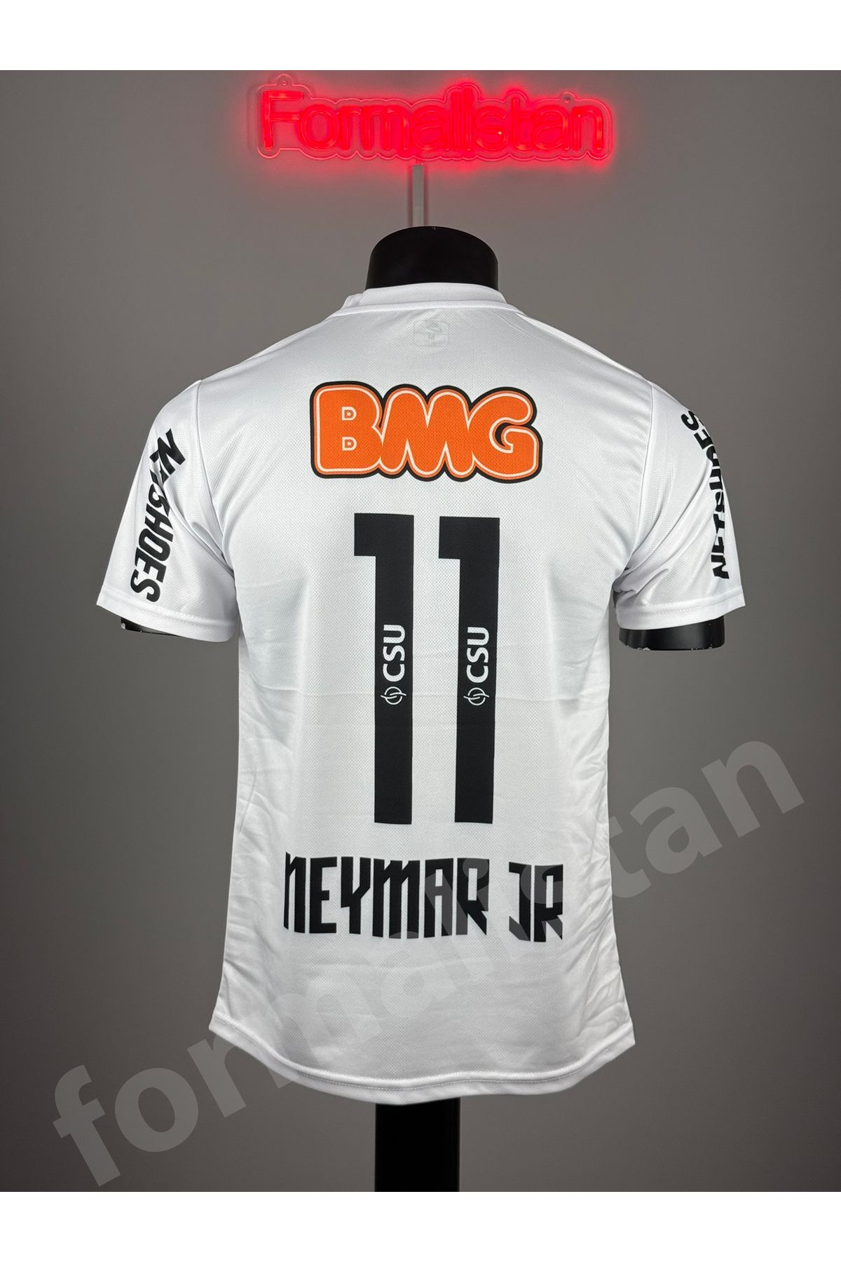 Quaxram N'eymar Jr 11 Santos Yetişkin Spor T-Shırt Futbol Forması