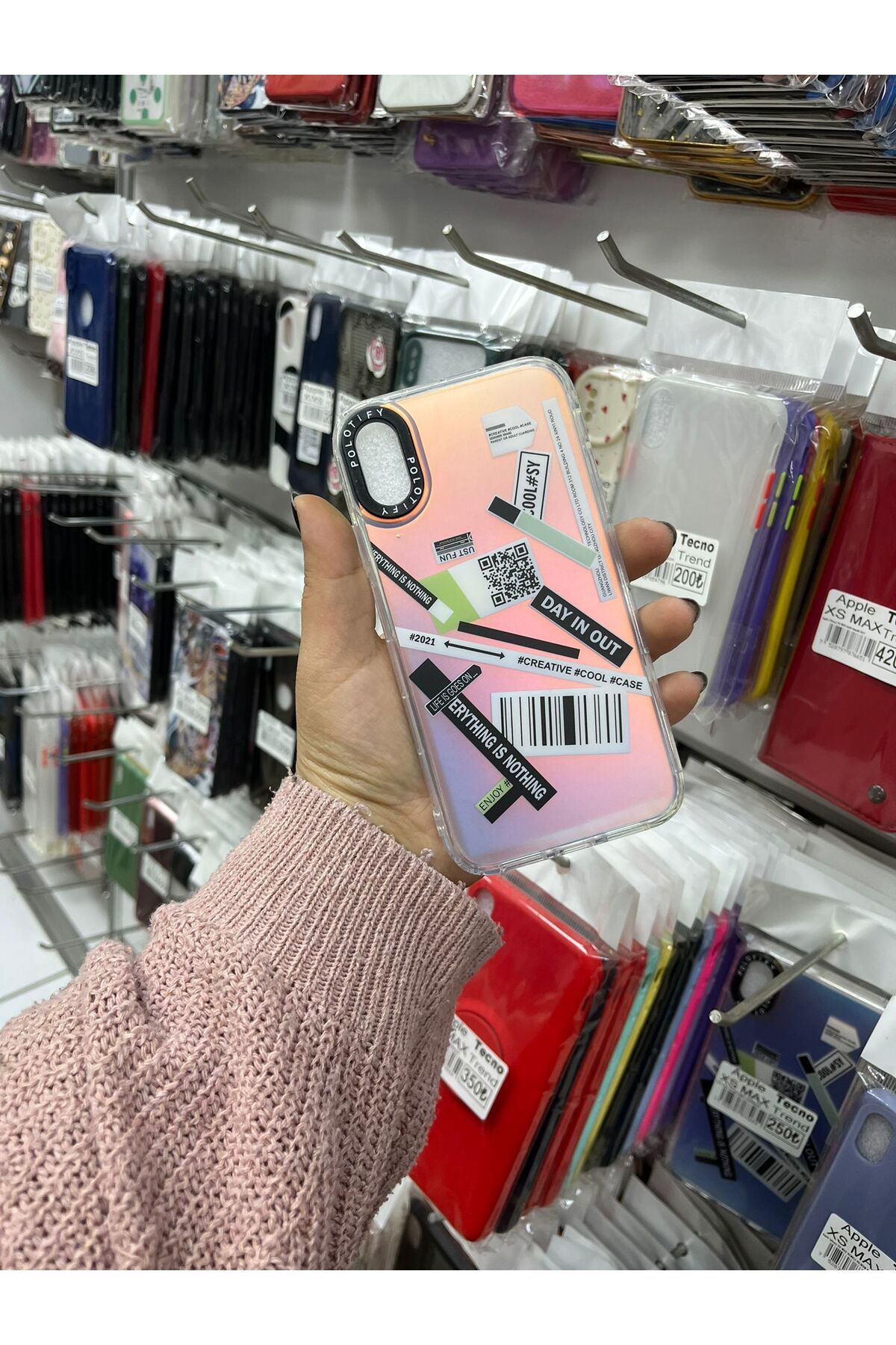 TECNOTREND Apple İphone Xr desenli fosforlu silikon kılıf