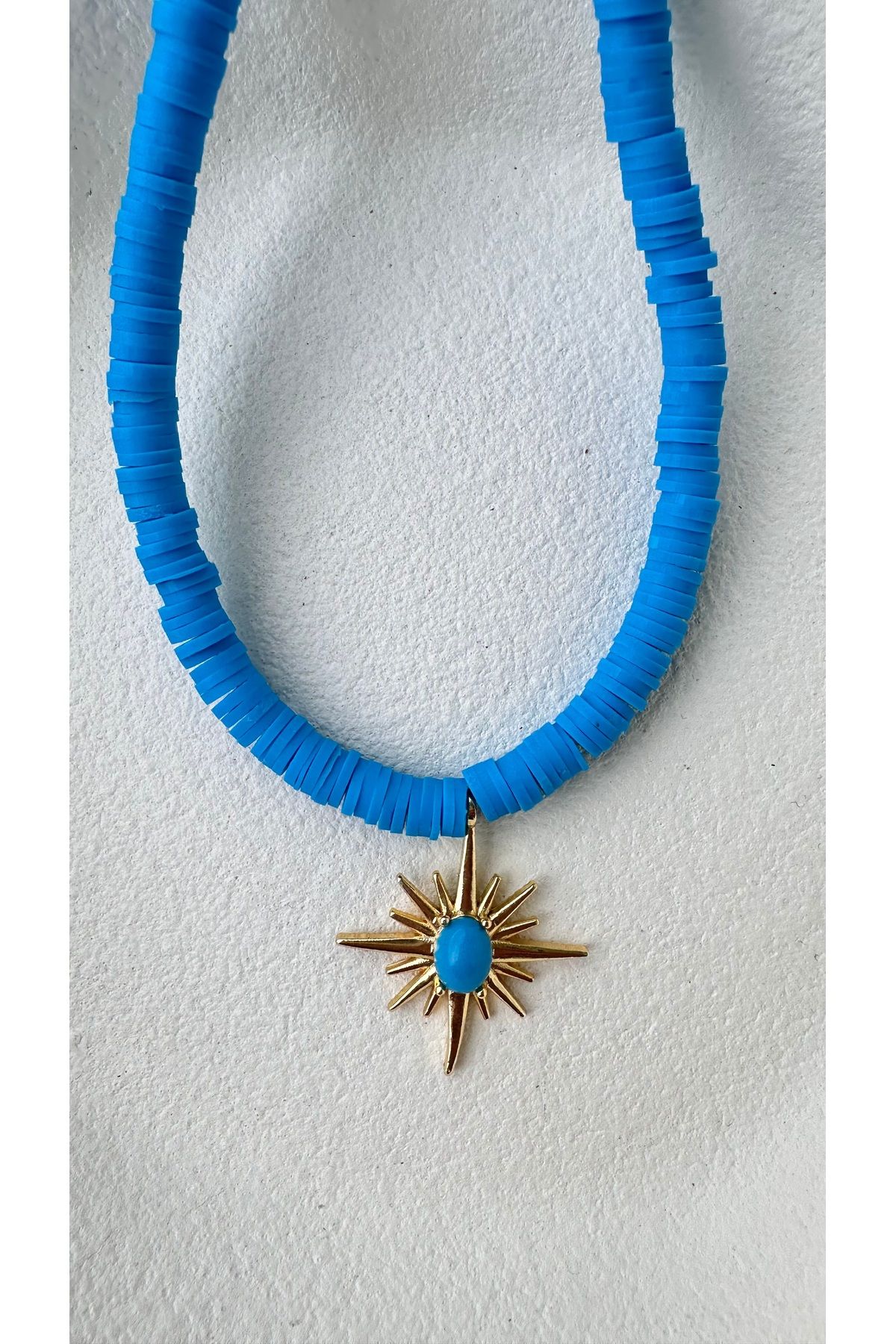ACCESSORY Mavi tasarım kolye