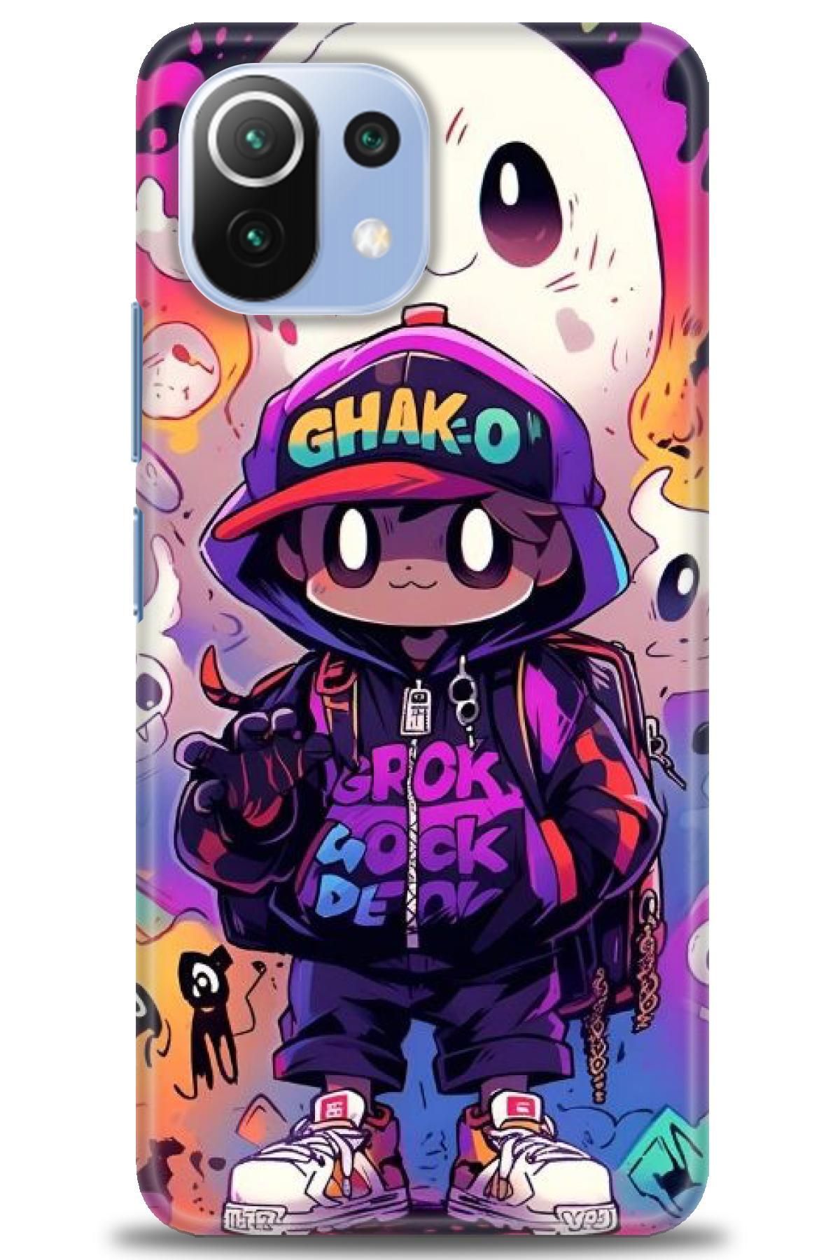 CooperTech Xiaomi Mi 11 Lite İle Uyumlu HD Baskılı Desenli Silikon Kılıf - 911