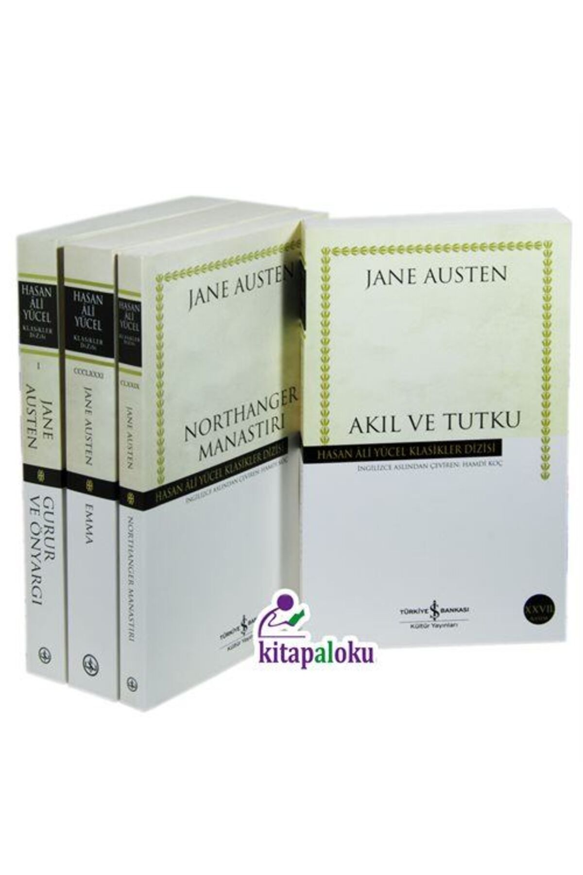 TÜRKİYE İŞ BANKASI KÜLTÜR YAYINLARI Jane Austen - Bütün Eserleri (4 Kitap Set)