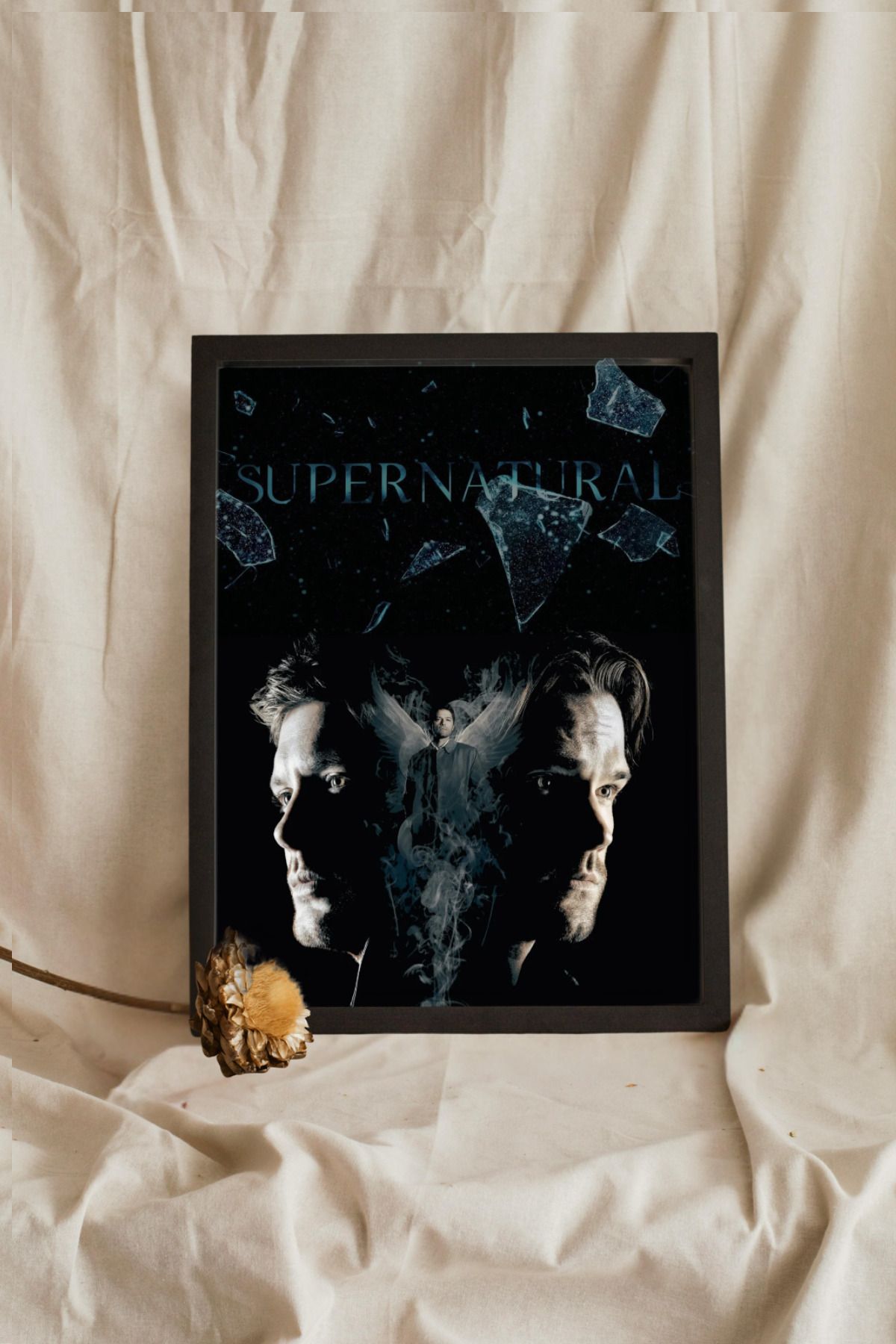 Home Çerçeveli "SUPERNATURAL" Tasarım Afiş Tablo