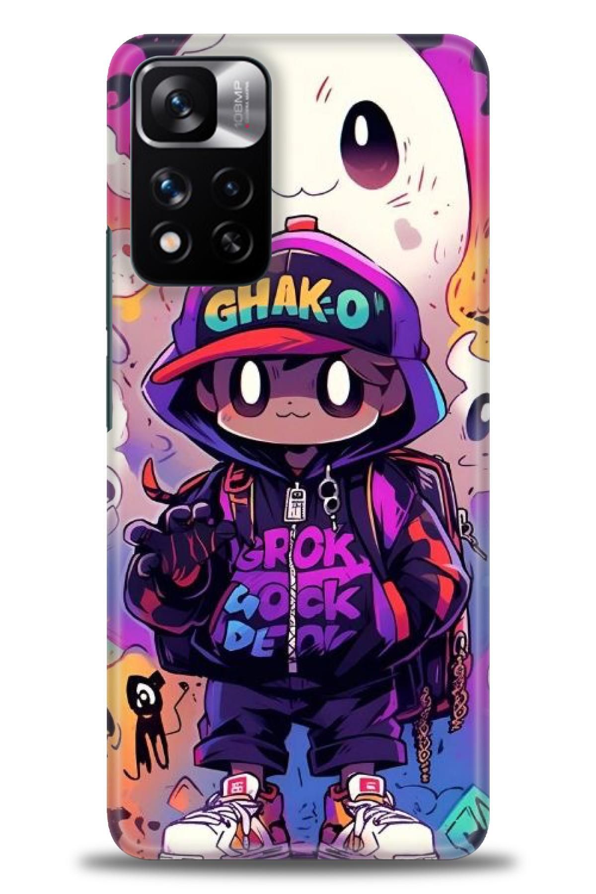 CooperTech Xiaomi Redmi Note 11 Pro Plus İle Uyumlu HD Baskılı Desenli Silikon Kılıf - 911