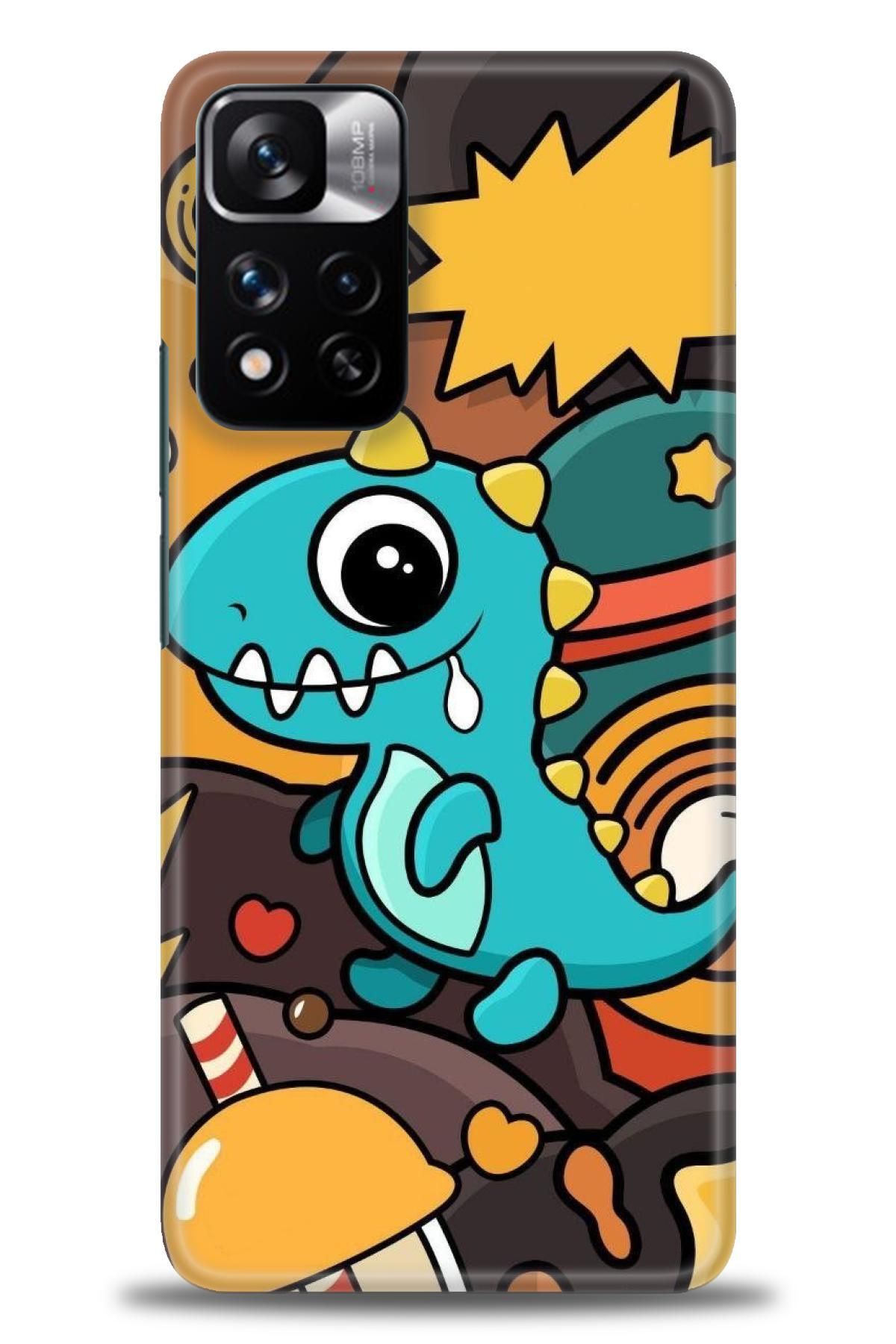 CooperTech Xiaomi Redmi Note 11 Pro Plus İle Uyumlu HD Baskılı Desenli Silikon Kılıf - 491
