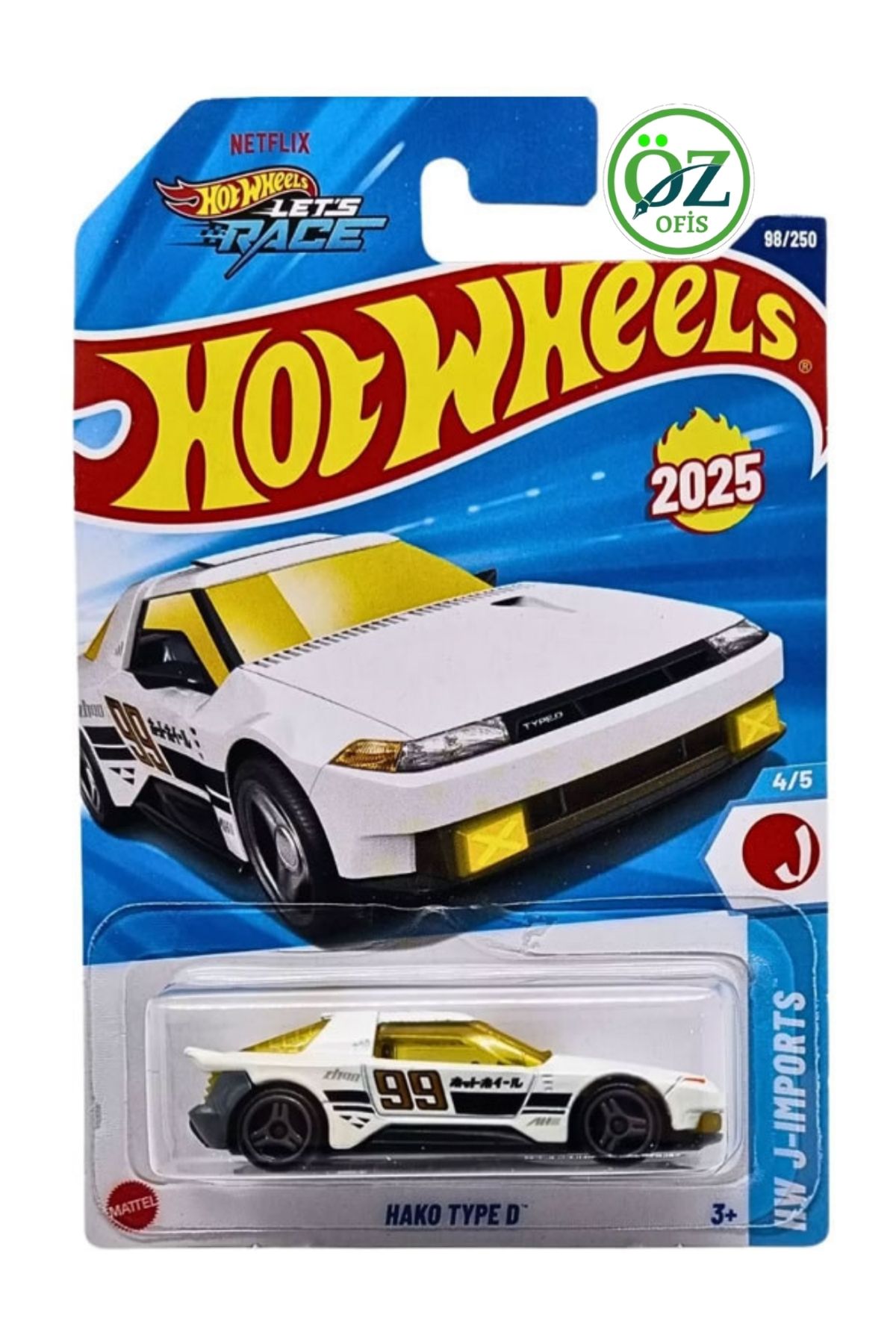 HOT WHEELS 2025 E Case Netflix Hako Type D