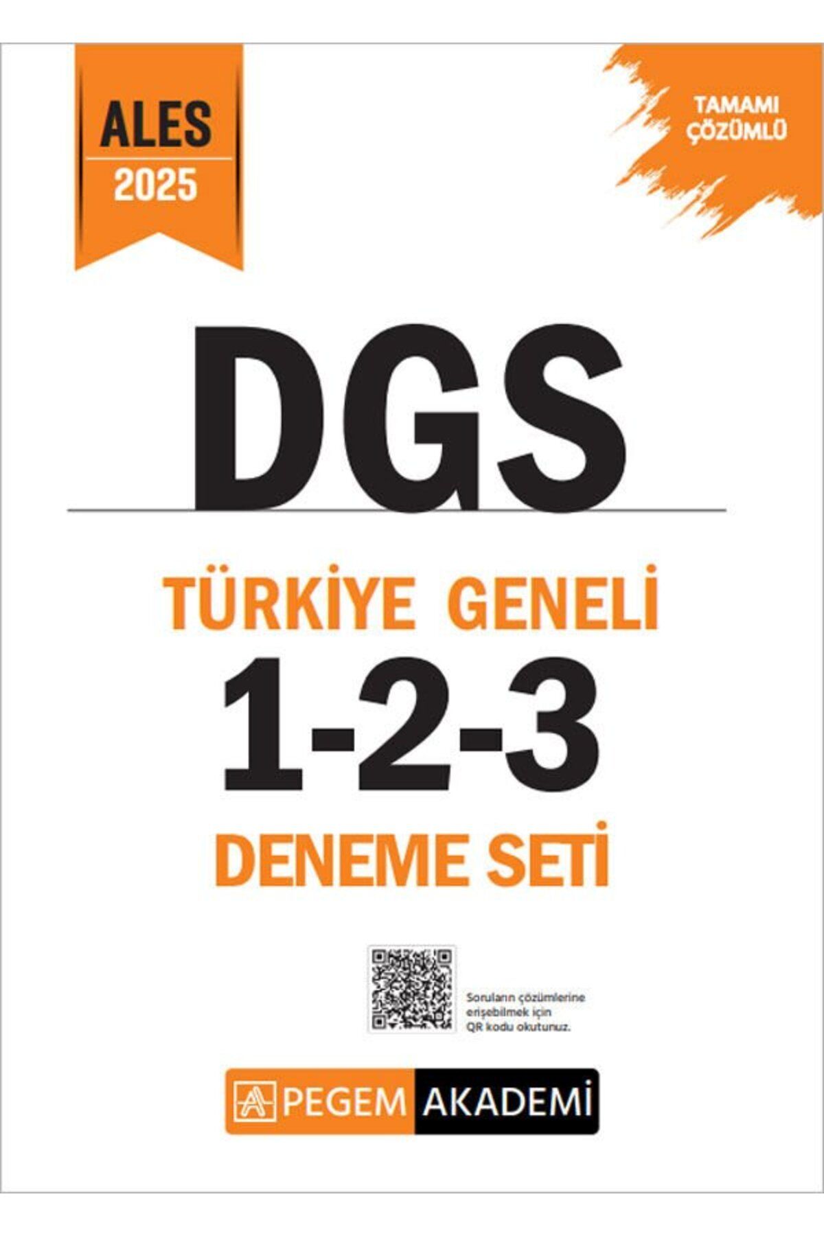 Pegem Akademi Yayıncılık Pegem 2025 DGS Türkiye Geneli 3 Deneme Çözümlü (1-2-3) Pegem Akademi Yayınları