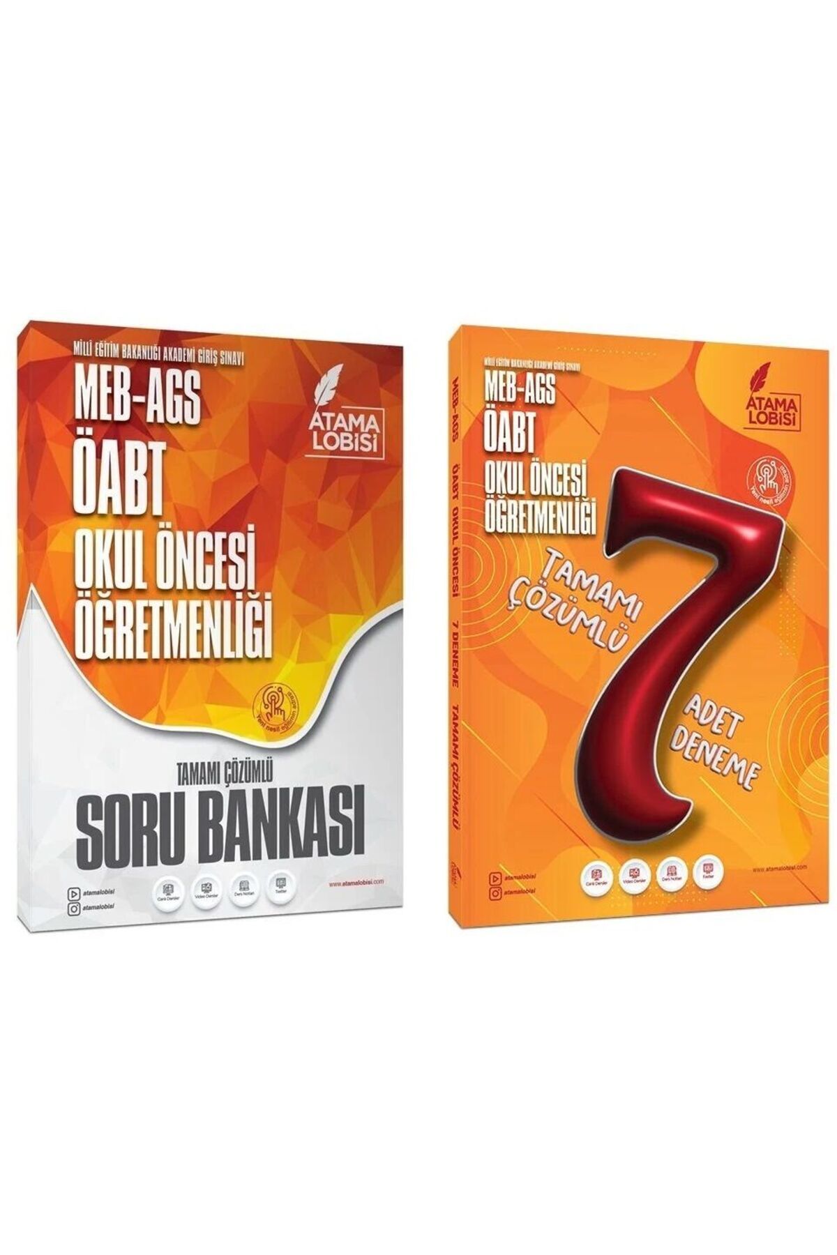 Atama Lobisi ÖABT MEB-AGS Okul Öncesi Öğretmenliği Soru Bankası + 7 Deneme 2 li Set Atama Lobisi Yay