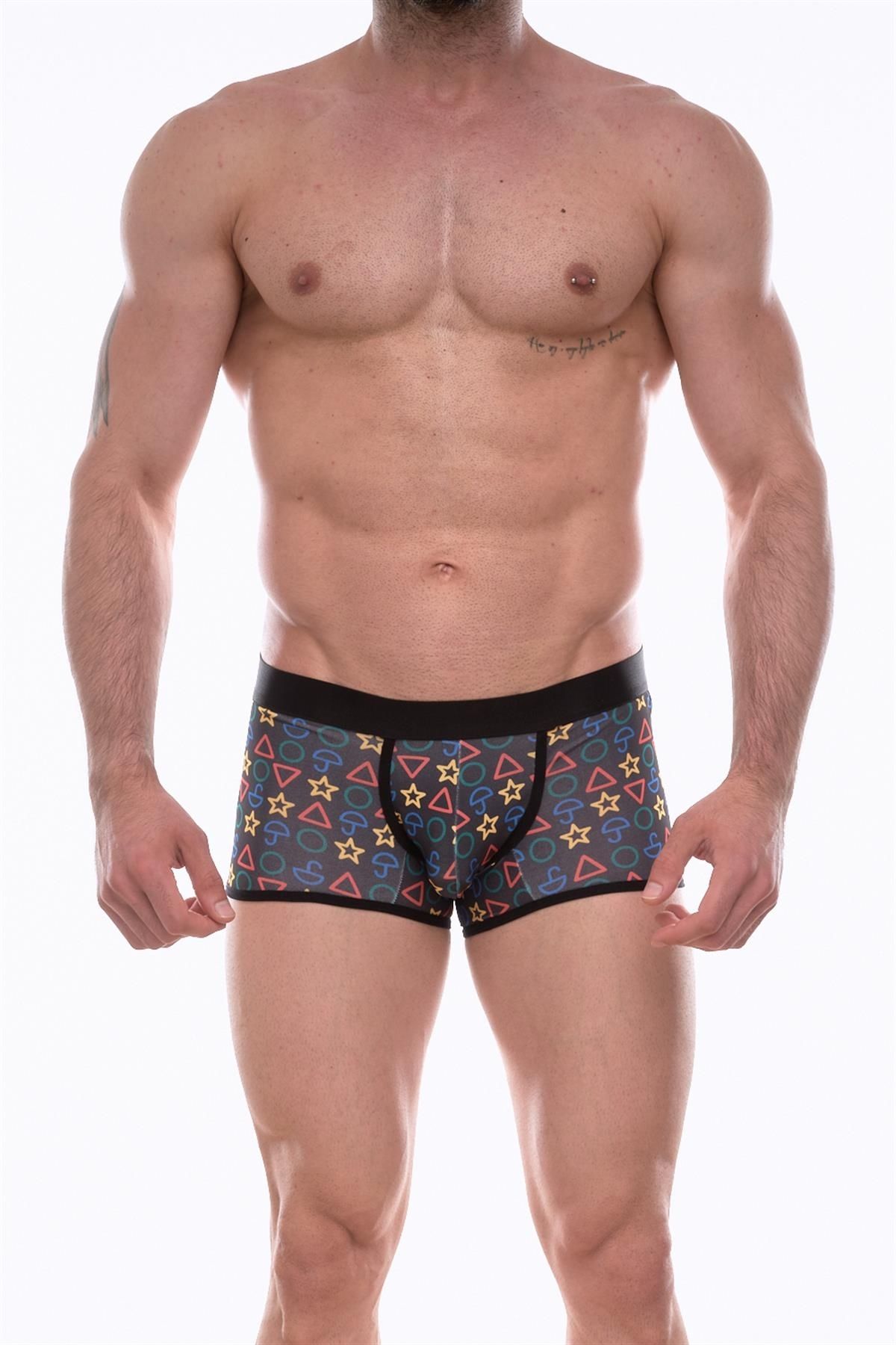Moda Şahsenem Don Moris Erkek Desenli Mini Boxer