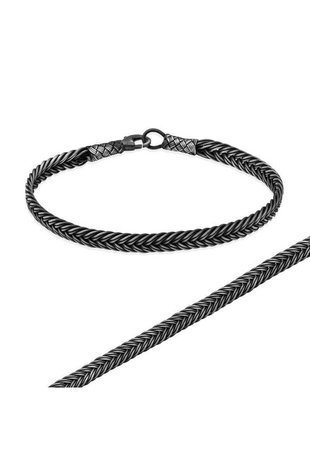 S PAZARIM Gümüş El Sarması Kazaziye Unisex Bileklik