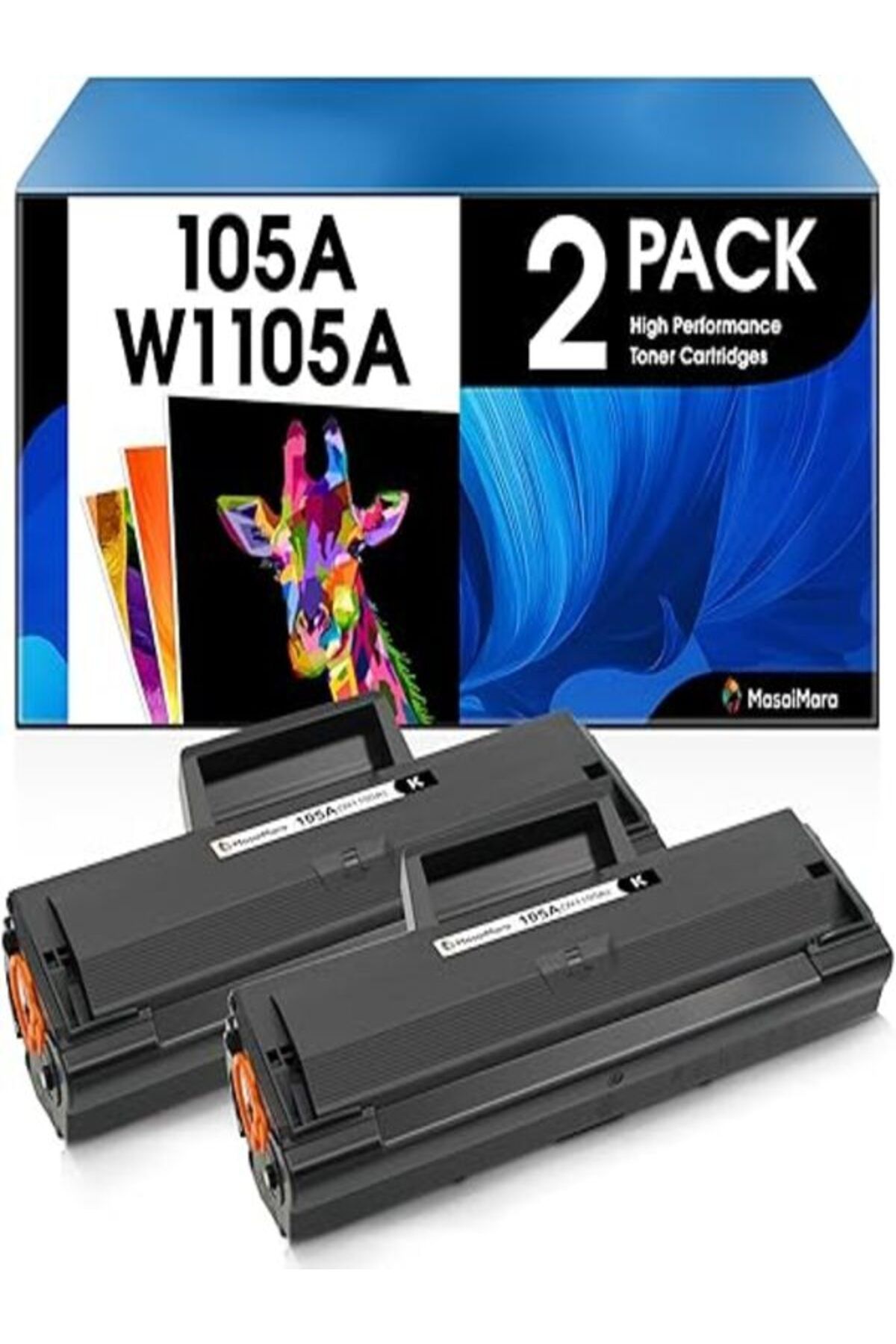 HP Laser MFP 107a 107w 135a 135w 137fnw Printer (Black, 2-Pack) AURA TONER