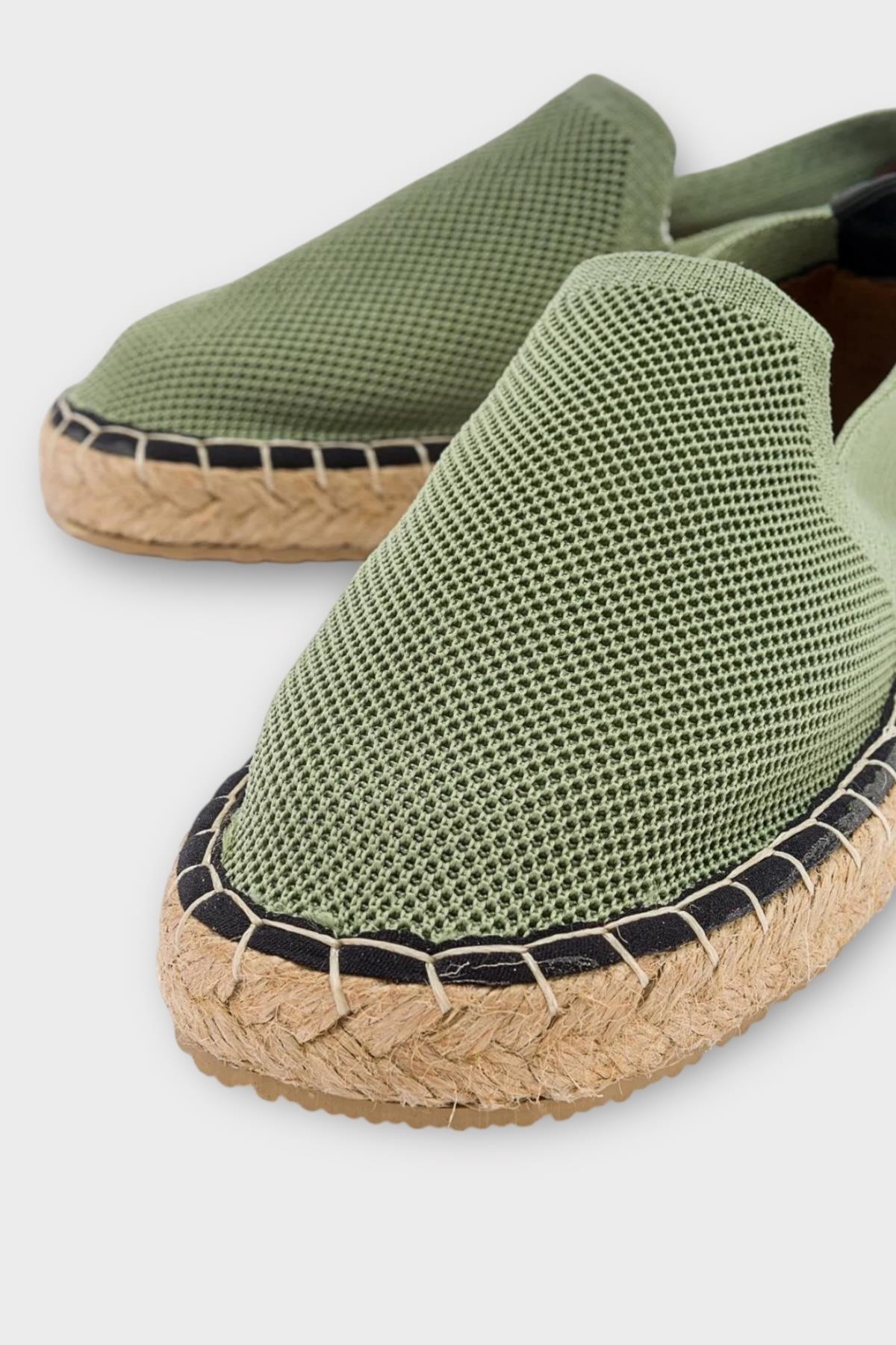 Liger-Unisex Handmade Knitwear Espadrille Khaki 4