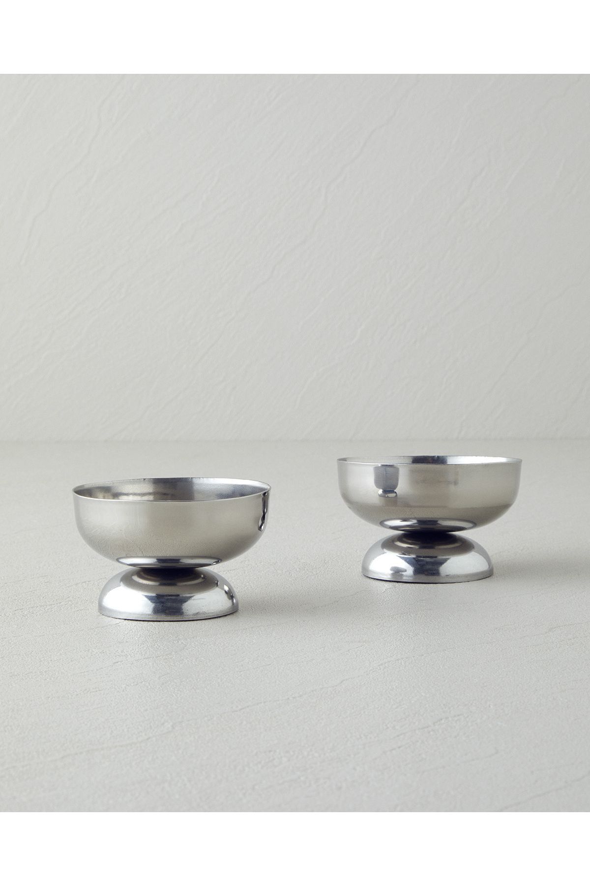 Mirilliahome Paslanmaz Çelik 2'li Kase 200 ml Silver - Dondurmalık, Çerezlik, Kahvaltılık