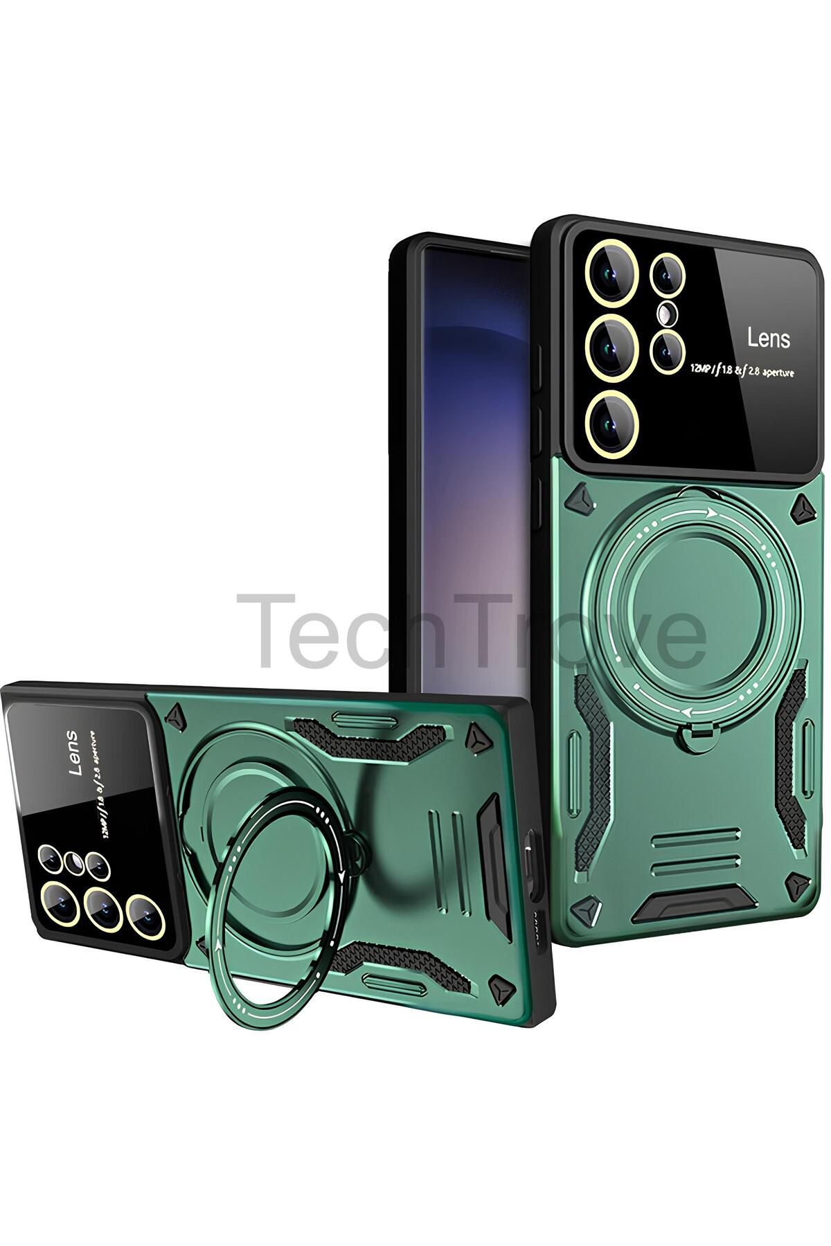 TechTrove Samsung Galaxy S25 Ultra Kılıf Kamera Korumalı Stand Özellikli Maksimum Darbe Korumalı Kapak
