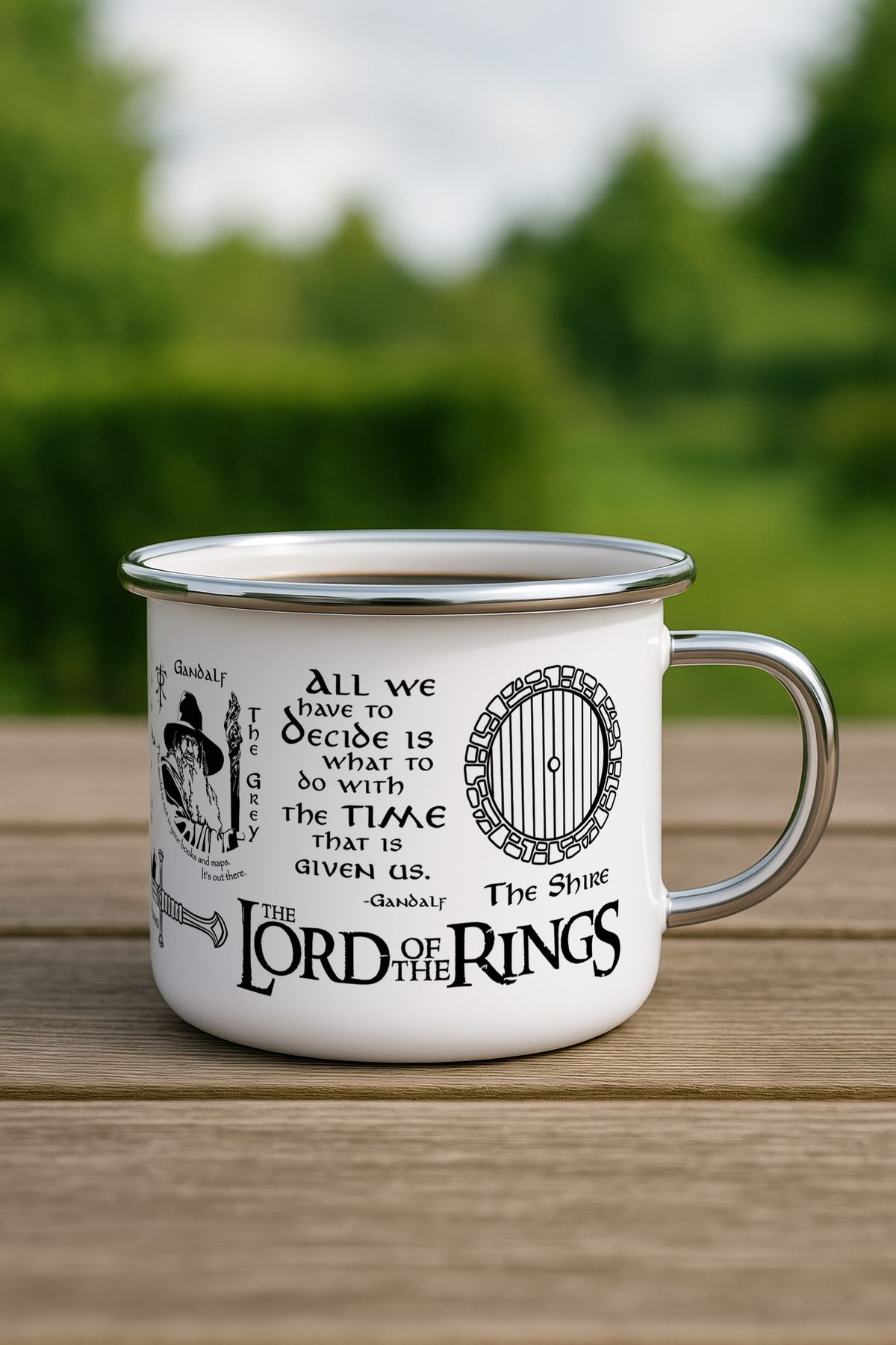 DisaCraft Yüzüklerin Efendisi, Lord of The Rings Temalı Özel Tasarım Kupa