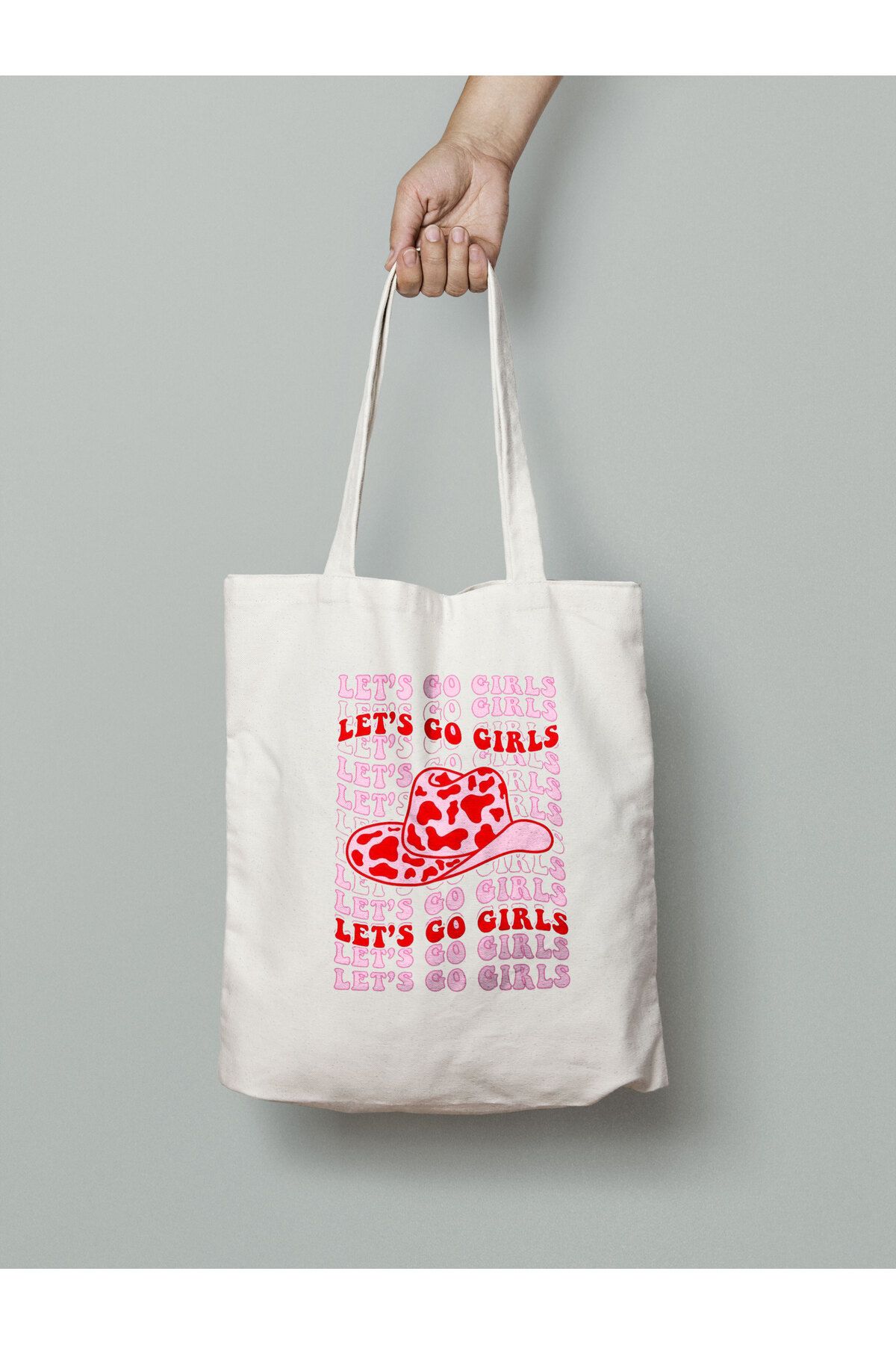 Akumastik Lets Go Girls - Cowboy Bez Çanta 35x40cm - Tote Bag