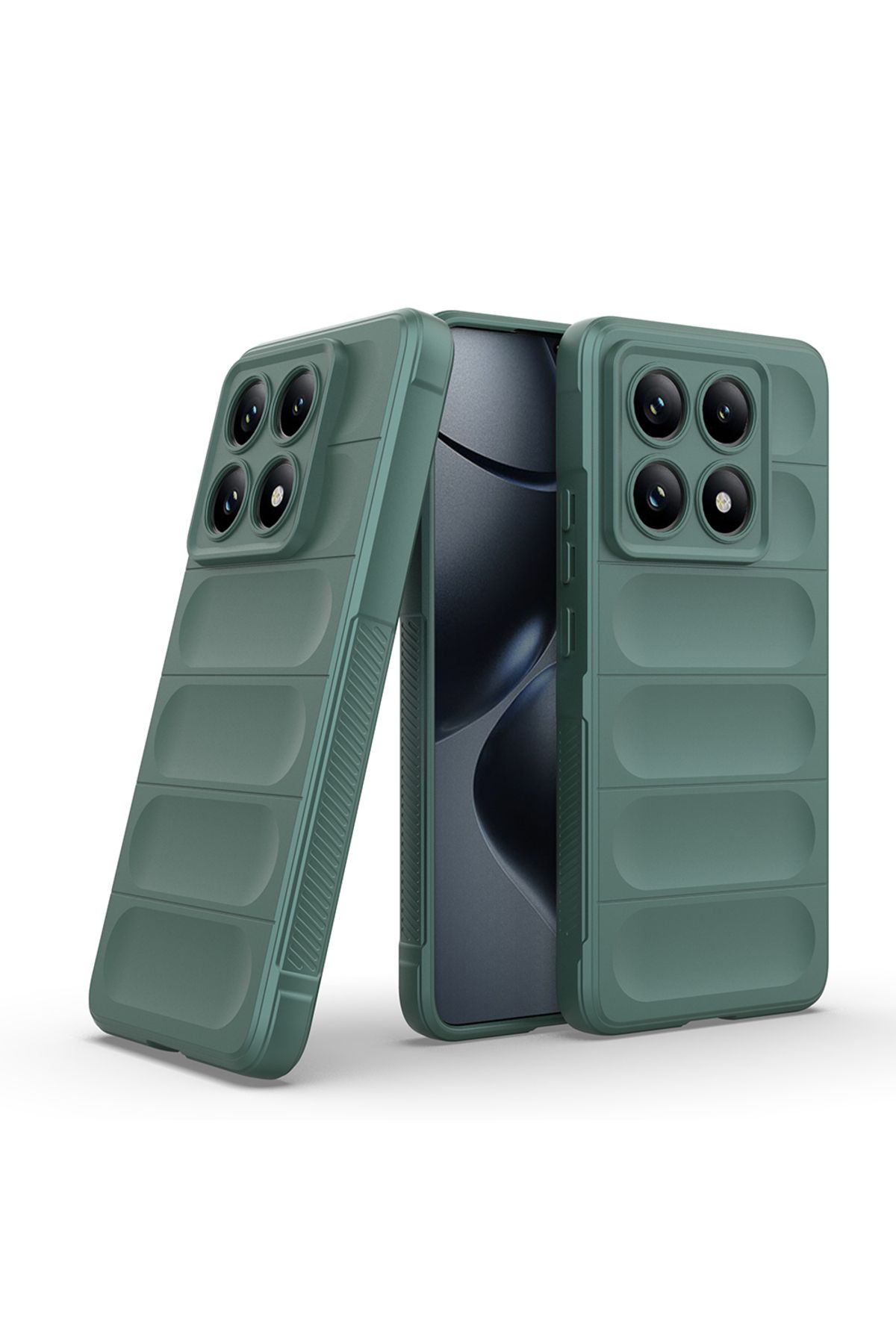 Novatis Mi 14T Pro Uyumlu Kılıf 3D Kamera Korumalı TPU Oyuklu Arka Yüzey Tasarımlı Silikon Kapak