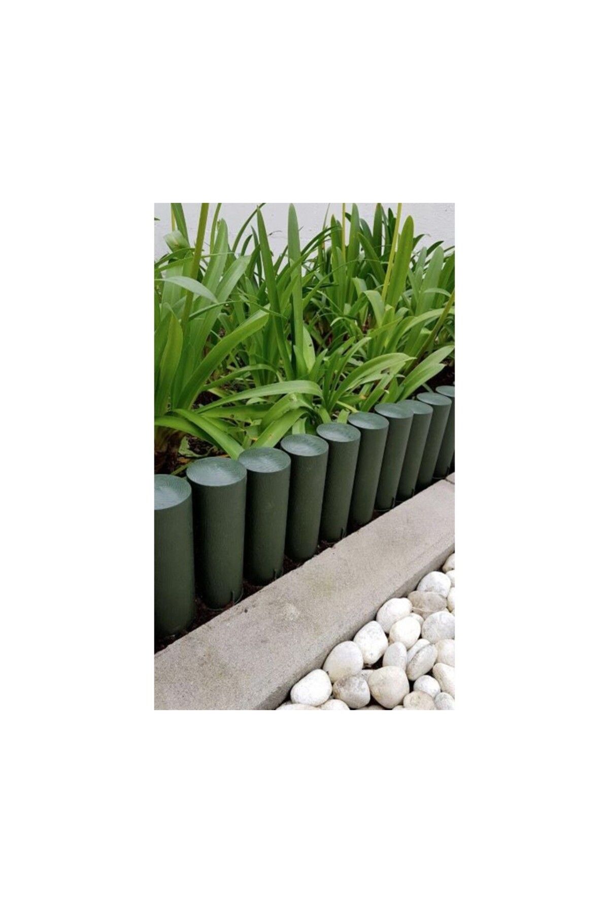 Star Gardentools BahçeShop Star Garden Yeşil Plastik Çim Bordürü 2.3 Metre Çim Ayırıcı