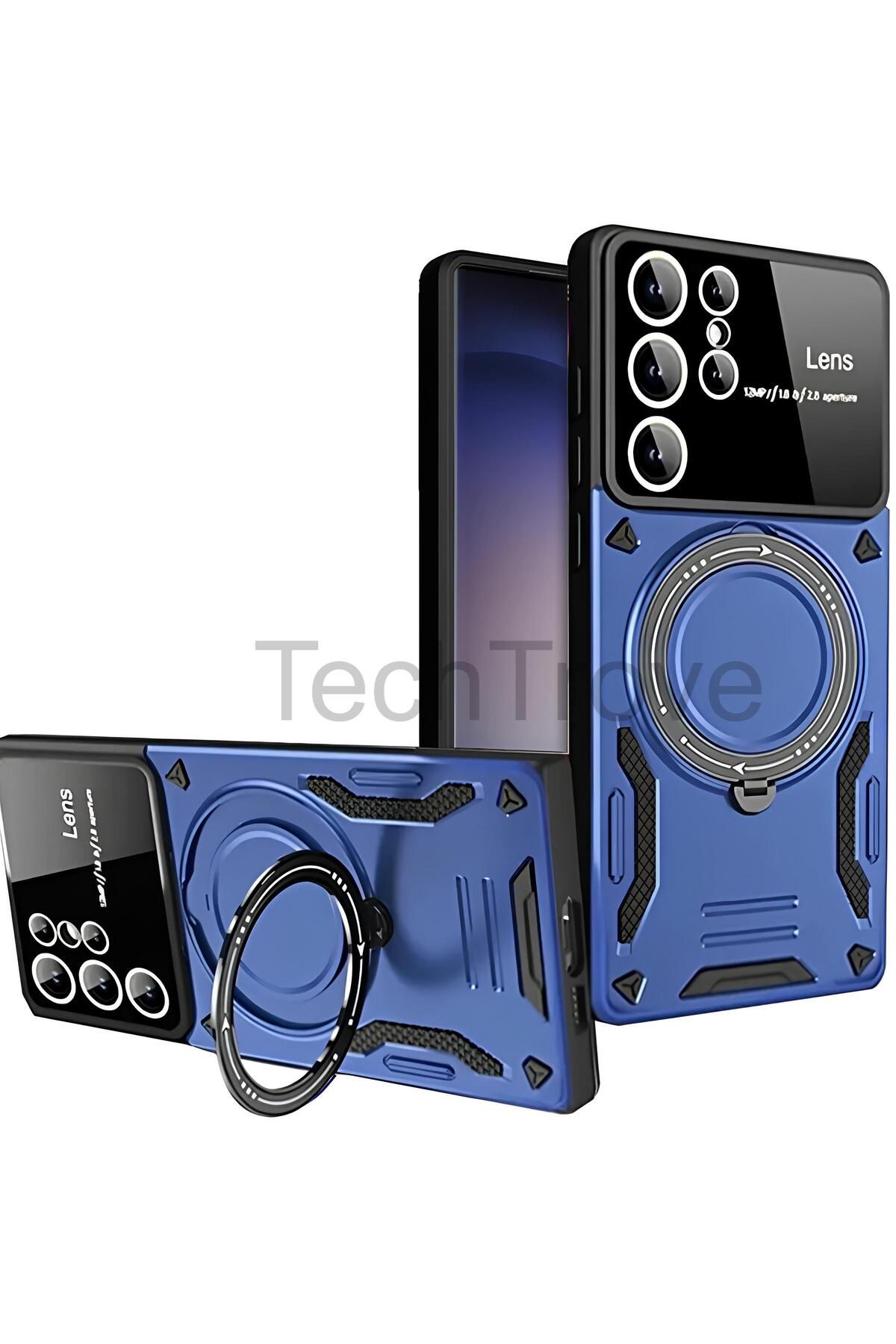 TechTrove Samsung Galaxy S25 Ultra Kılıf Kamera Korumalı Stand Özellikli Maksimum Darbe Korumalı Kapak