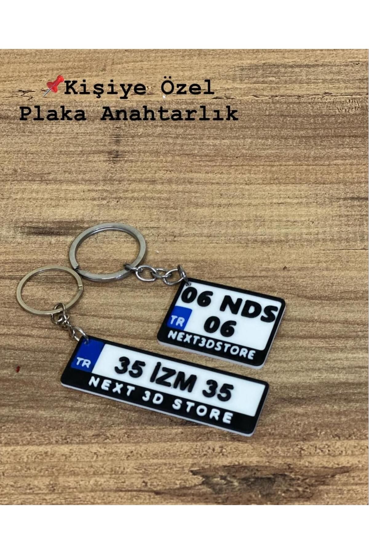 nextprintX Kişiye Özel Isimli Araç Plaka Anahtarlık Hediyelik