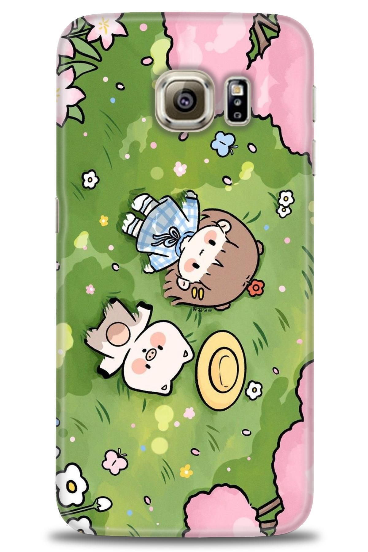 CooperTech Samsung Galaxy S6 İle Uyumlu HD Baskılı Desenli Silikon Kılıf - 152
