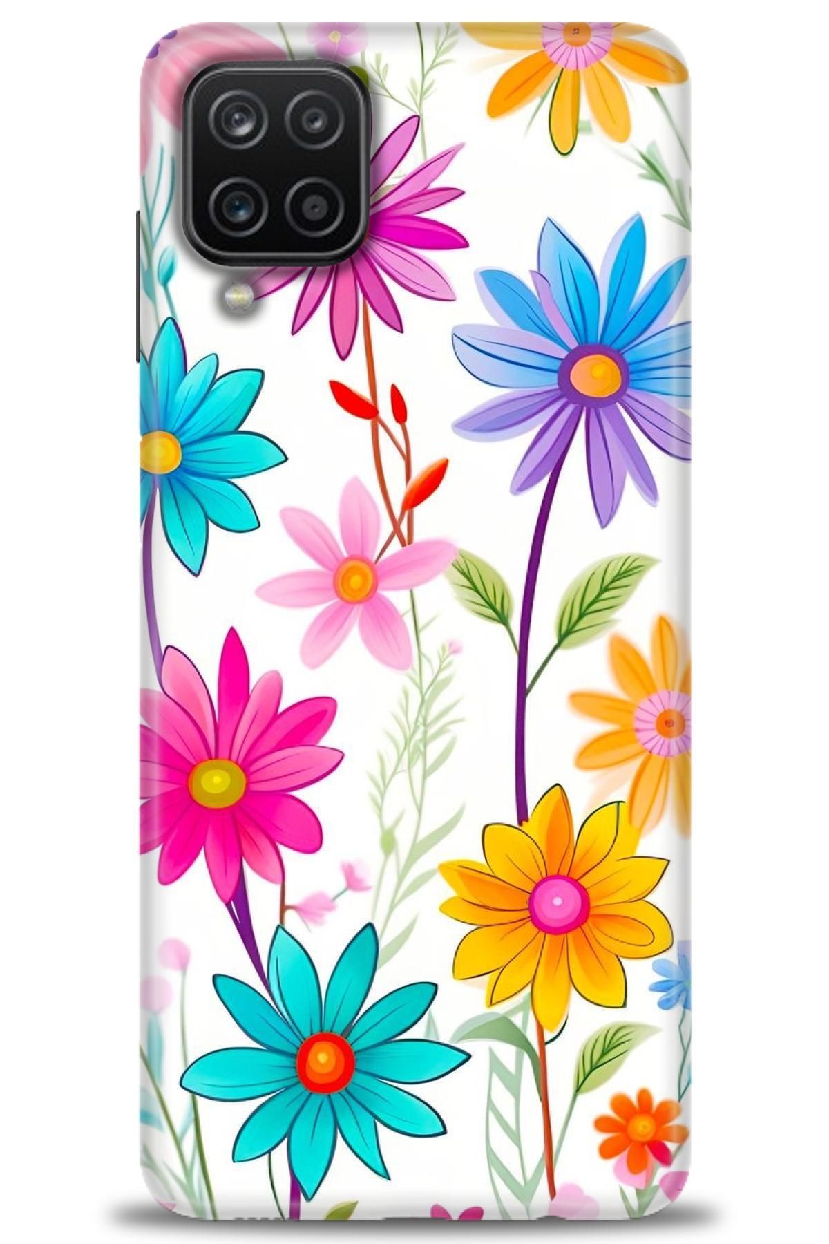 CooperTech Samsung Galaxy A12 İle Uyumlu HD Baskılı Desenli Silikon Kılıf - 54