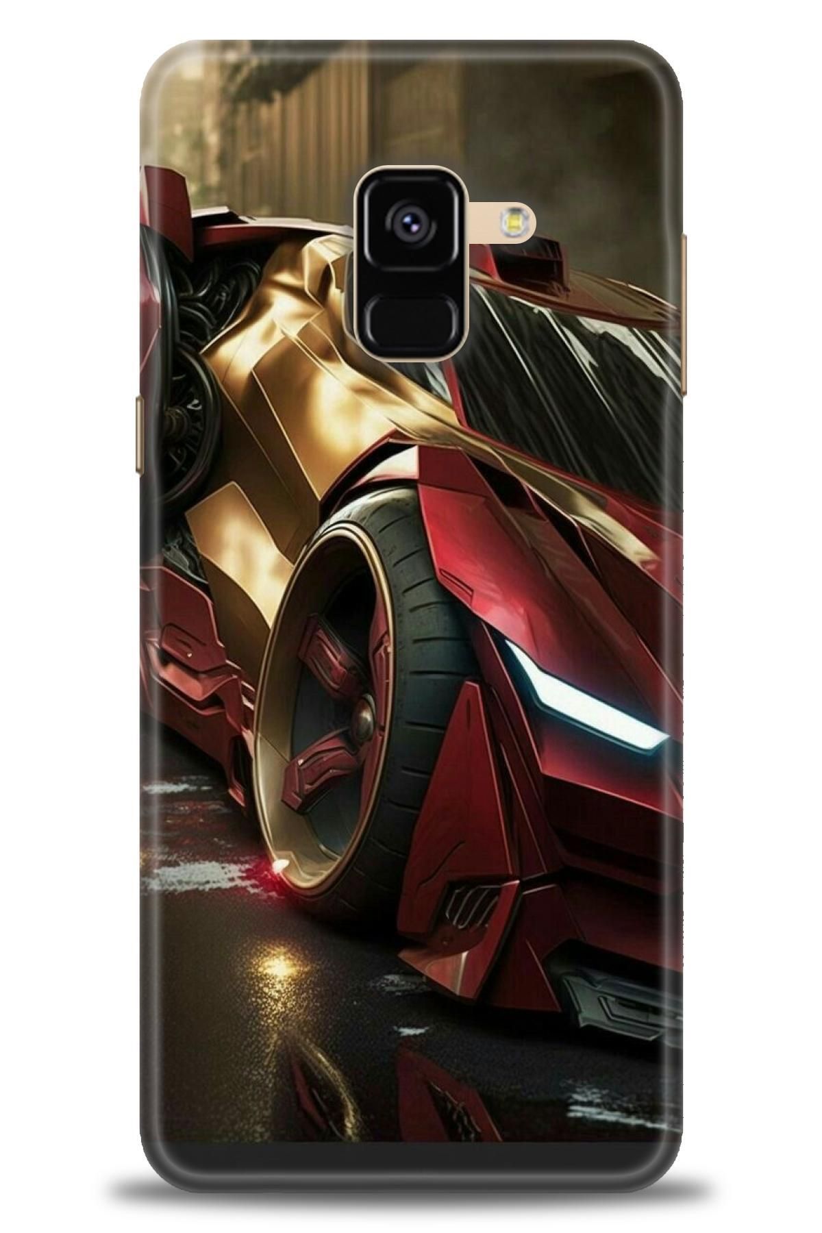 CooperTech Samsung Galaxy A8 2018 İle Uyumlu HD Baskılı Desenli Silikon Kılıf - 855