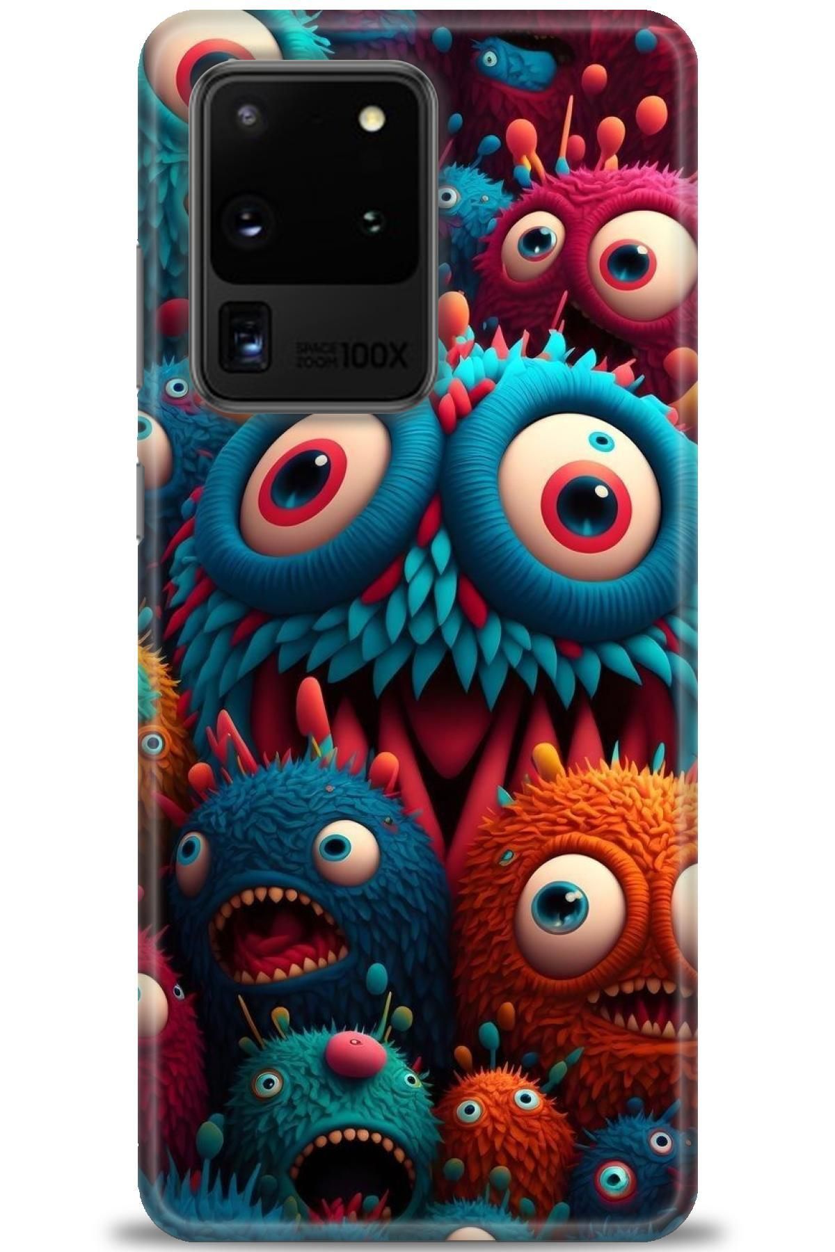 CooperTech Samsung Galaxy S20 Ultra İle Uyumlu HD Baskılı Desenli Silikon Kılıf - 90