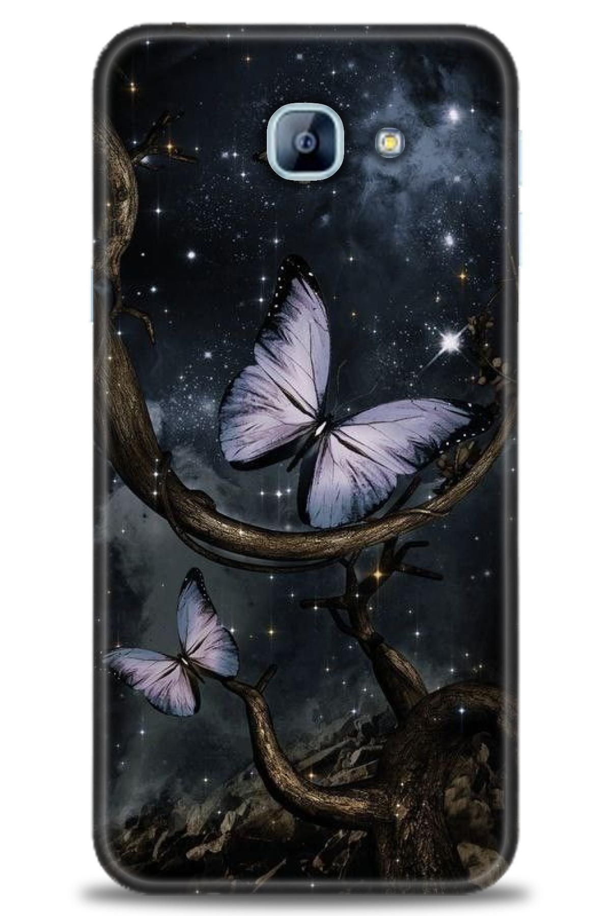CooperTech Samsung Galaxy A8 2016 İle Uyumlu HD Baskılı Desenli Silikon Kılıf - 1025