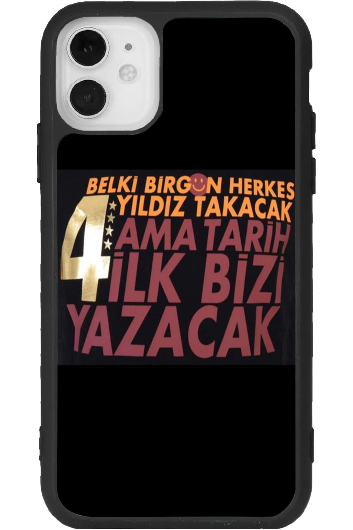 Aksel Kılıf iPhone 11 Uyumlu Baskılı, Mat Siyah Renk, Yumuşak Silikon, Koruyucu, Şok Emici Kapak, Kılıf