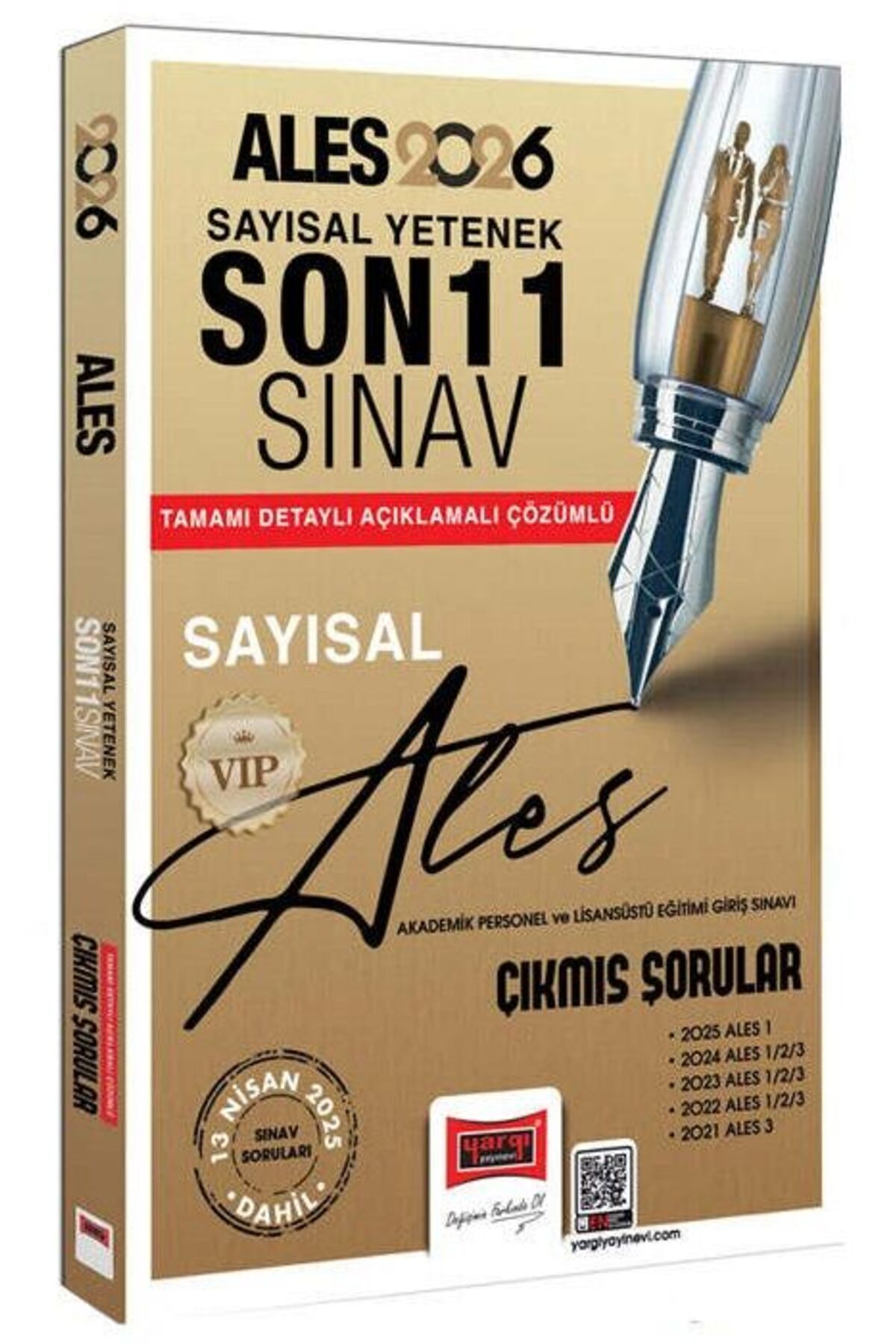 Yargı Yayınları Yargı 2026 ALES VIP Sayısal Yetenek Çıkmış Sorular Son 11 Sınav Çözümlü Yargı Yayınları