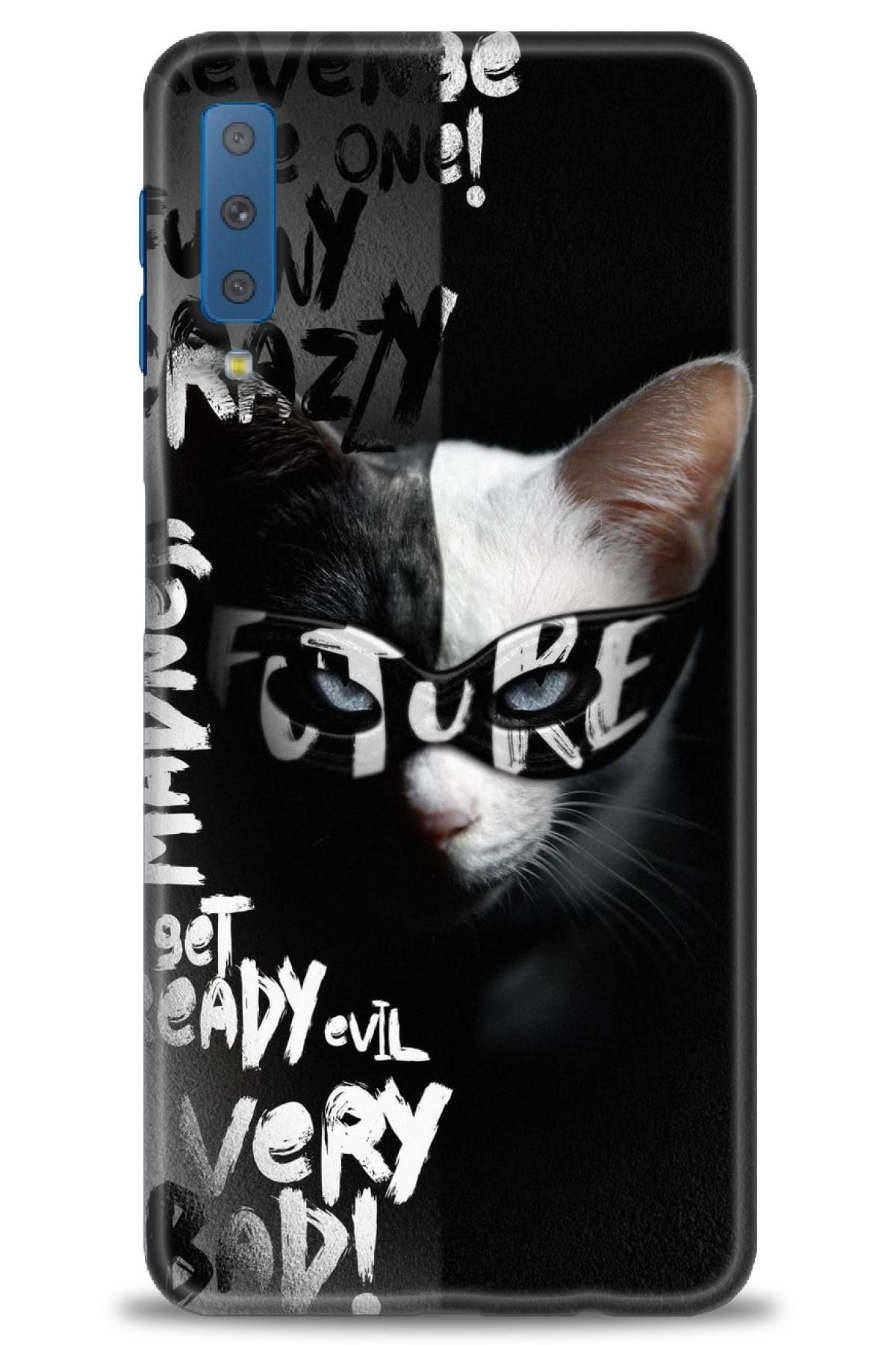 CooperTech Samsung Galaxy A7 2018 İle Uyumlu HD Baskılı Desenli Silikon Kılıf - 936