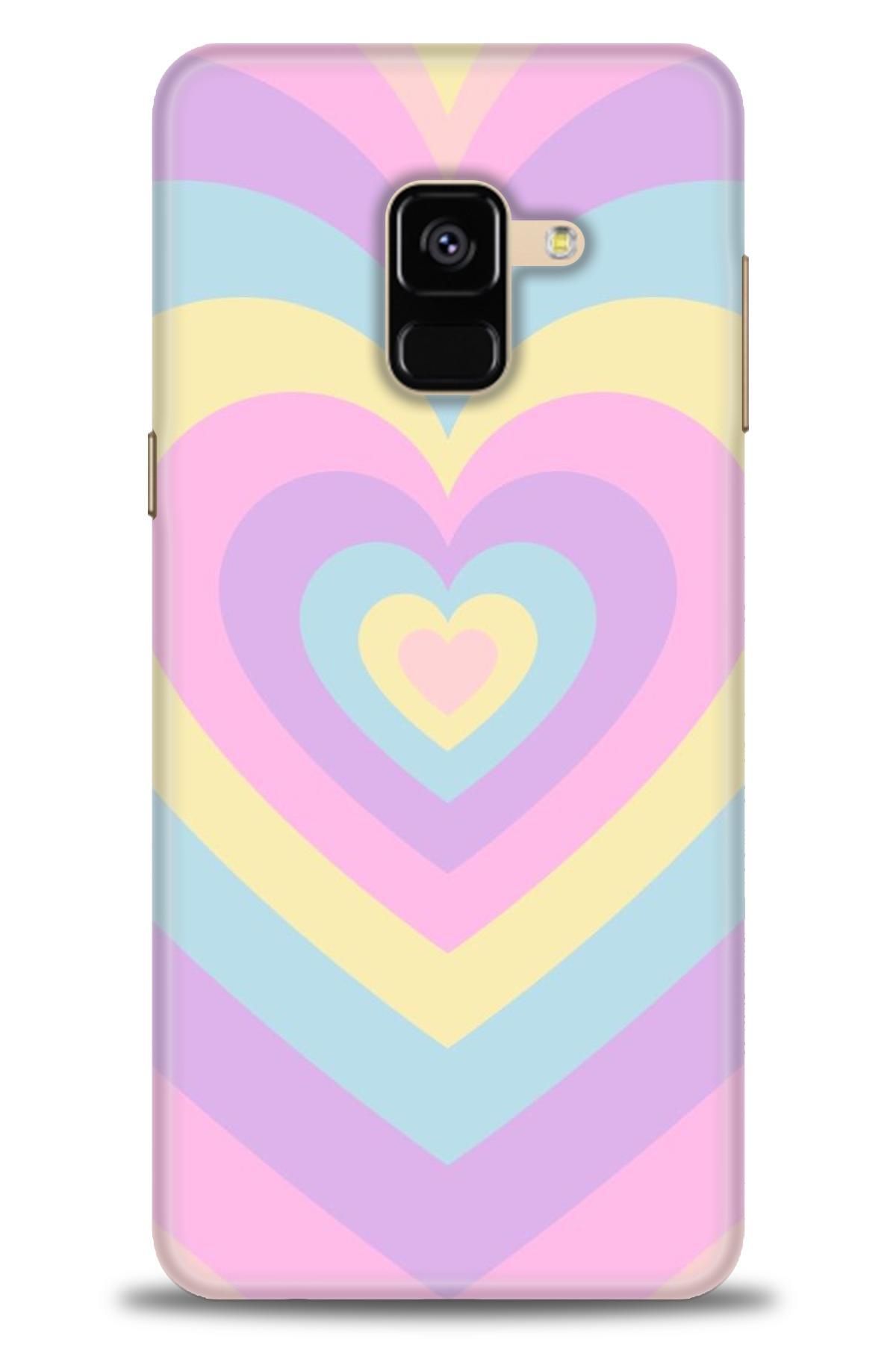 CooperTech Samsung Galaxy A8 2018 İle Uyumlu HD Baskılı Desenli Silikon Kılıf - 666