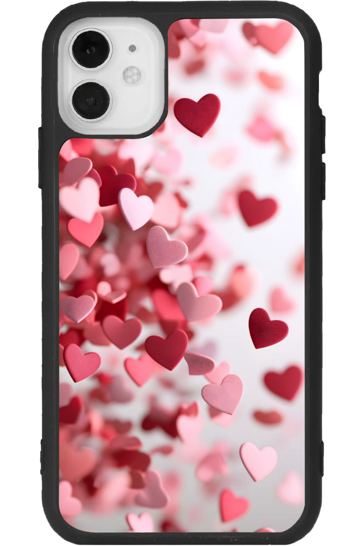 Aksel Kılıf iPhone 11 Uyumlu Baskılı, Mat Siyah Renk, Yumuşak Silikon, Koruyucu, Şok Emici Kapak, Kılıf