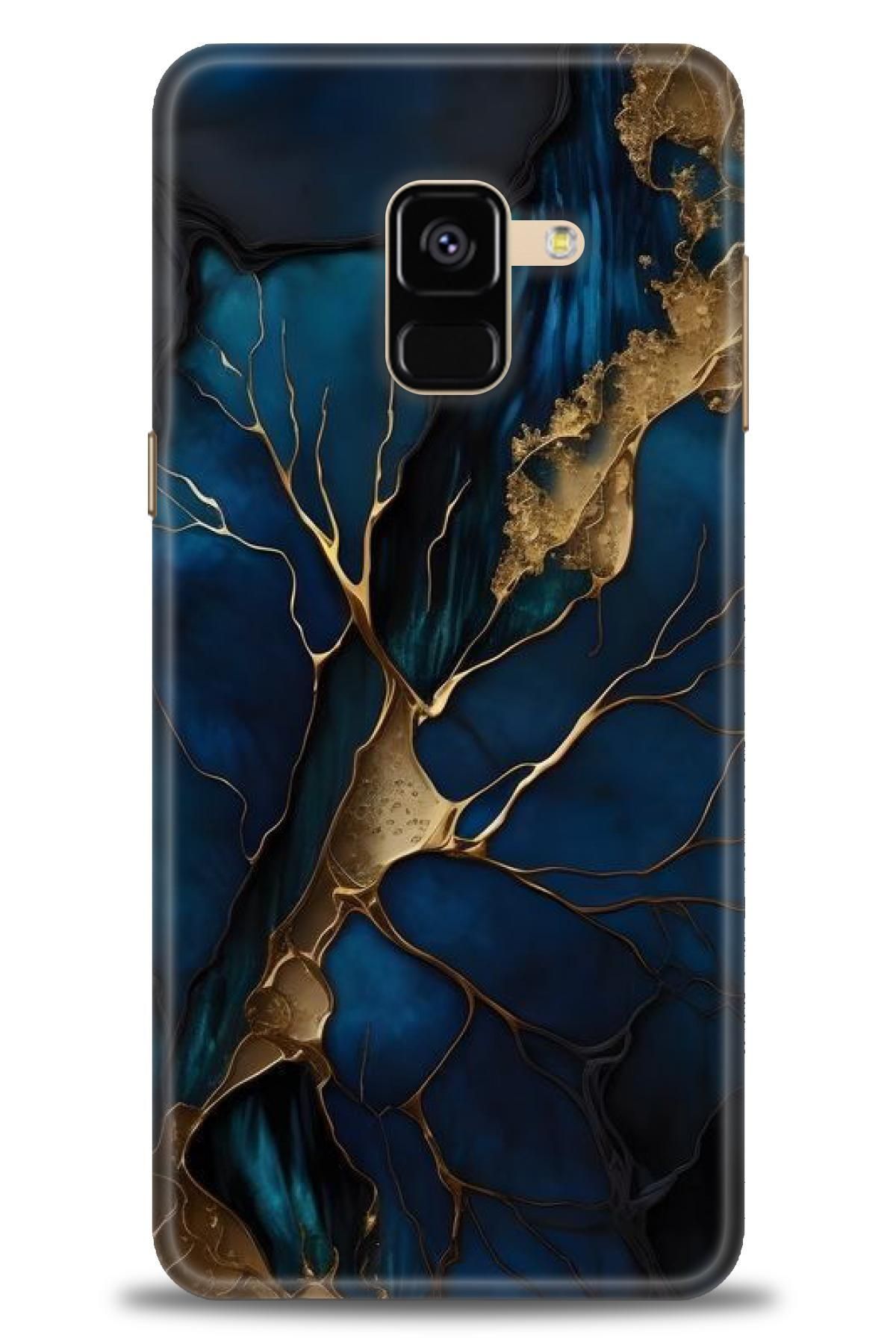 CooperTech Samsung Galaxy A8 2018 İle Uyumlu HD Baskılı Desenli Silikon Kılıf - 45