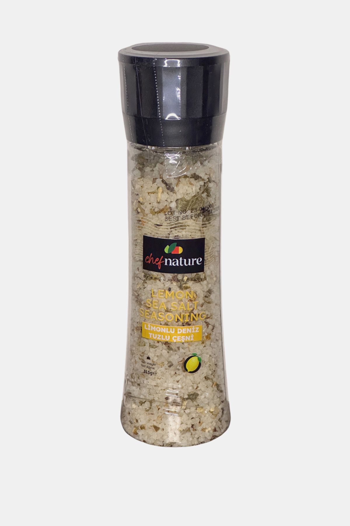Chef Nature Limonlu Öğütme Deniz Tuzu Çeşni 315g