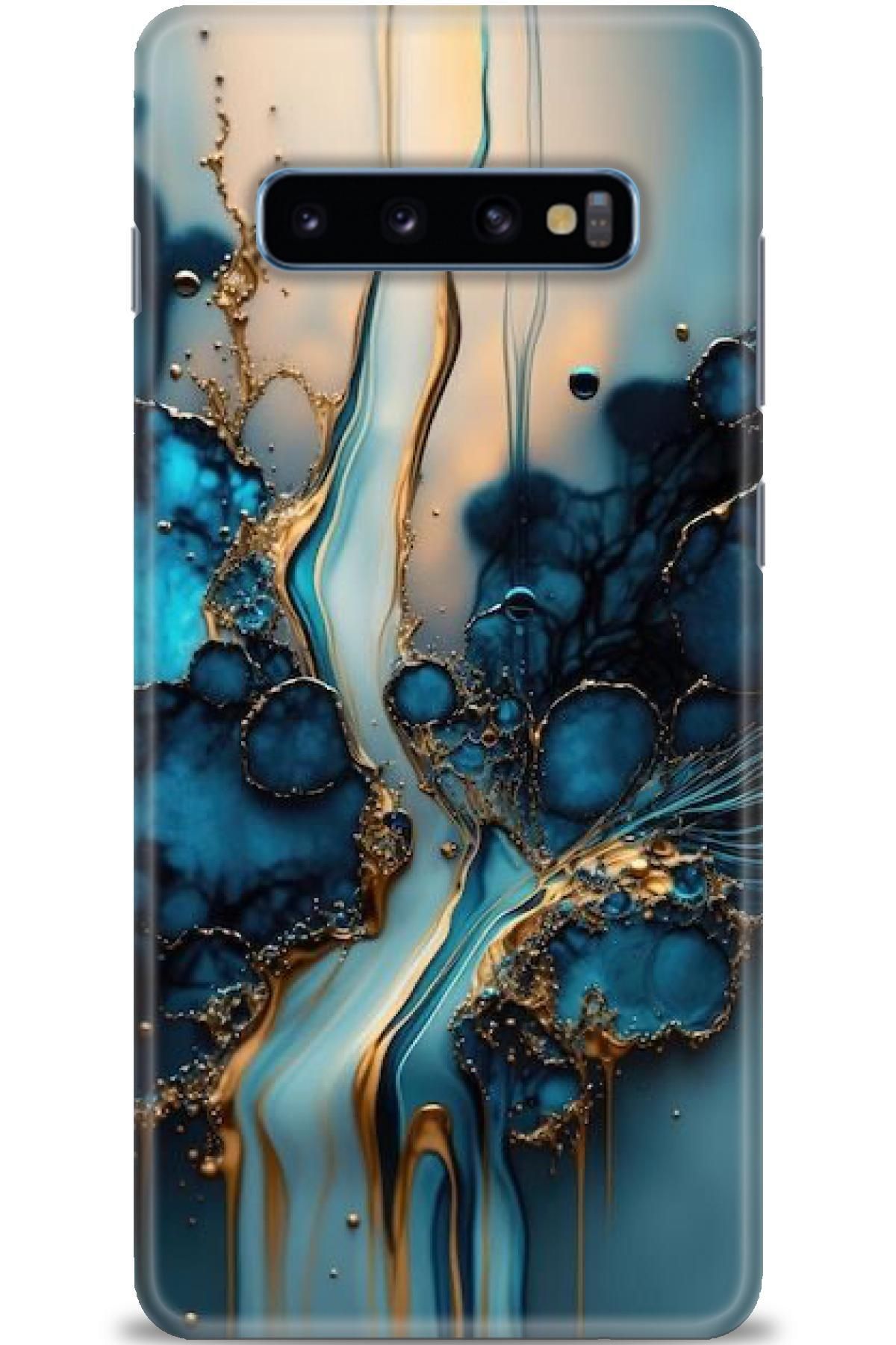 CooperTech Samsung Galaxy S10 Plus İle Uyumlu HD Baskılı Desenli Silikon Kılıf - 224