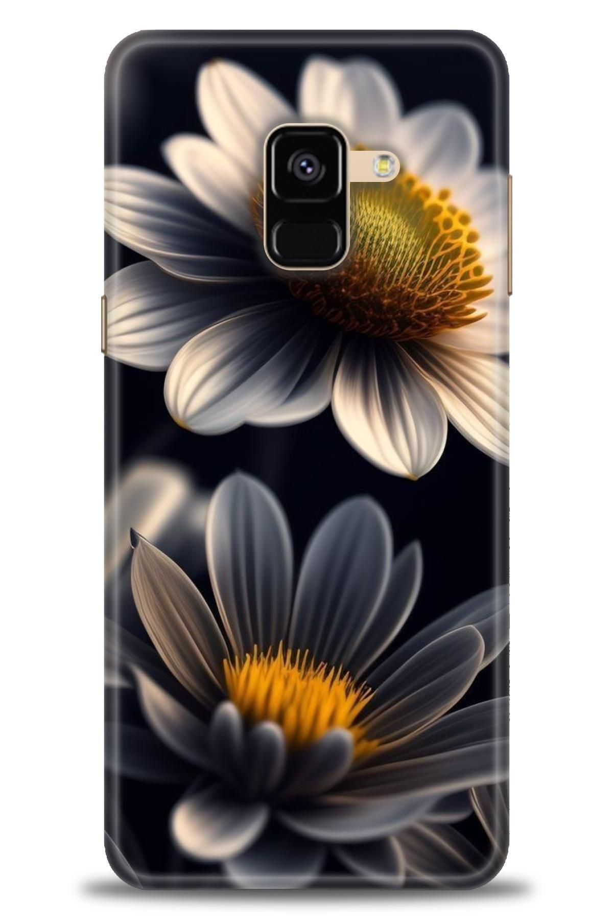 CooperTech Samsung Galaxy A8 2018 İle Uyumlu HD Baskılı Desenli Silikon Kılıf - 341
