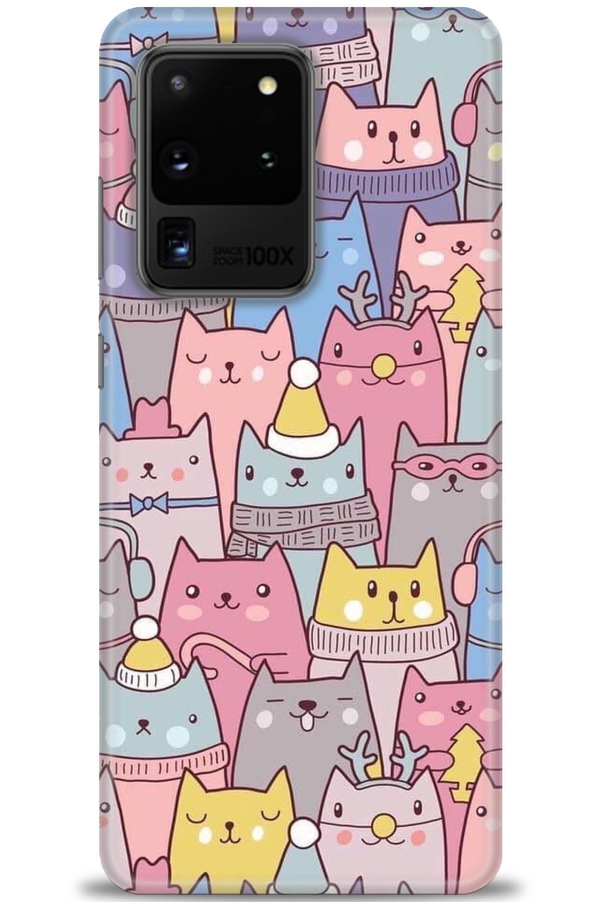 CooperTech Samsung Galaxy S20 Ultra İle Uyumlu HD Baskılı Desenli Silikon Kılıf - 63