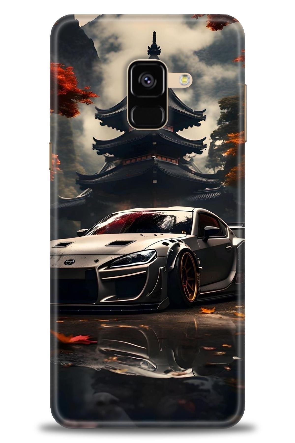 CooperTech Samsung Galaxy A8 2018 İle Uyumlu HD Baskılı Desenli Silikon Kılıf - 242
