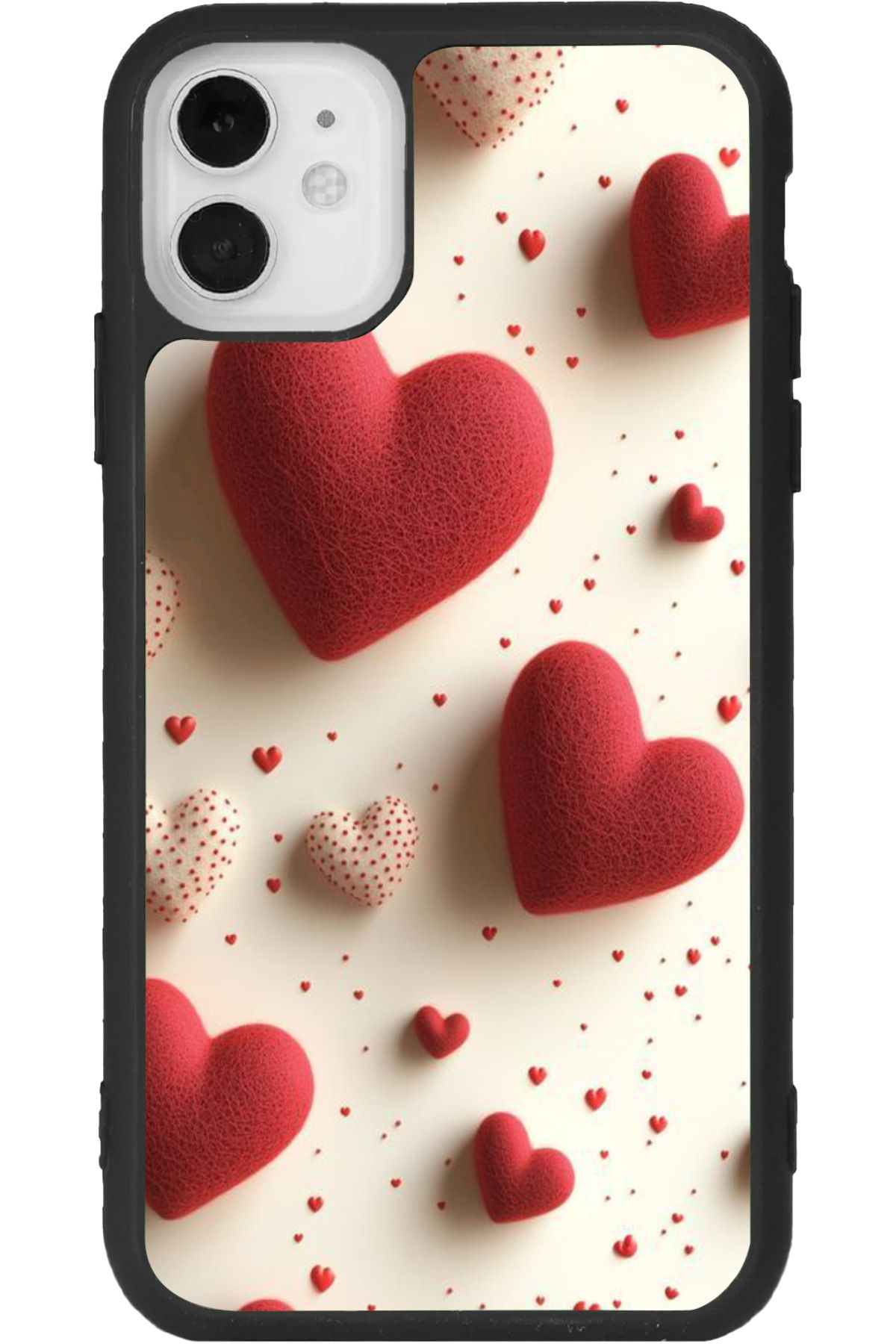 Aksel Kılıf iPhone 11 Uyumlu Baskılı, Mat Siyah Renk, Yumuşak Silikon, Koruyucu, Şok Emici Kapak, Kılıf