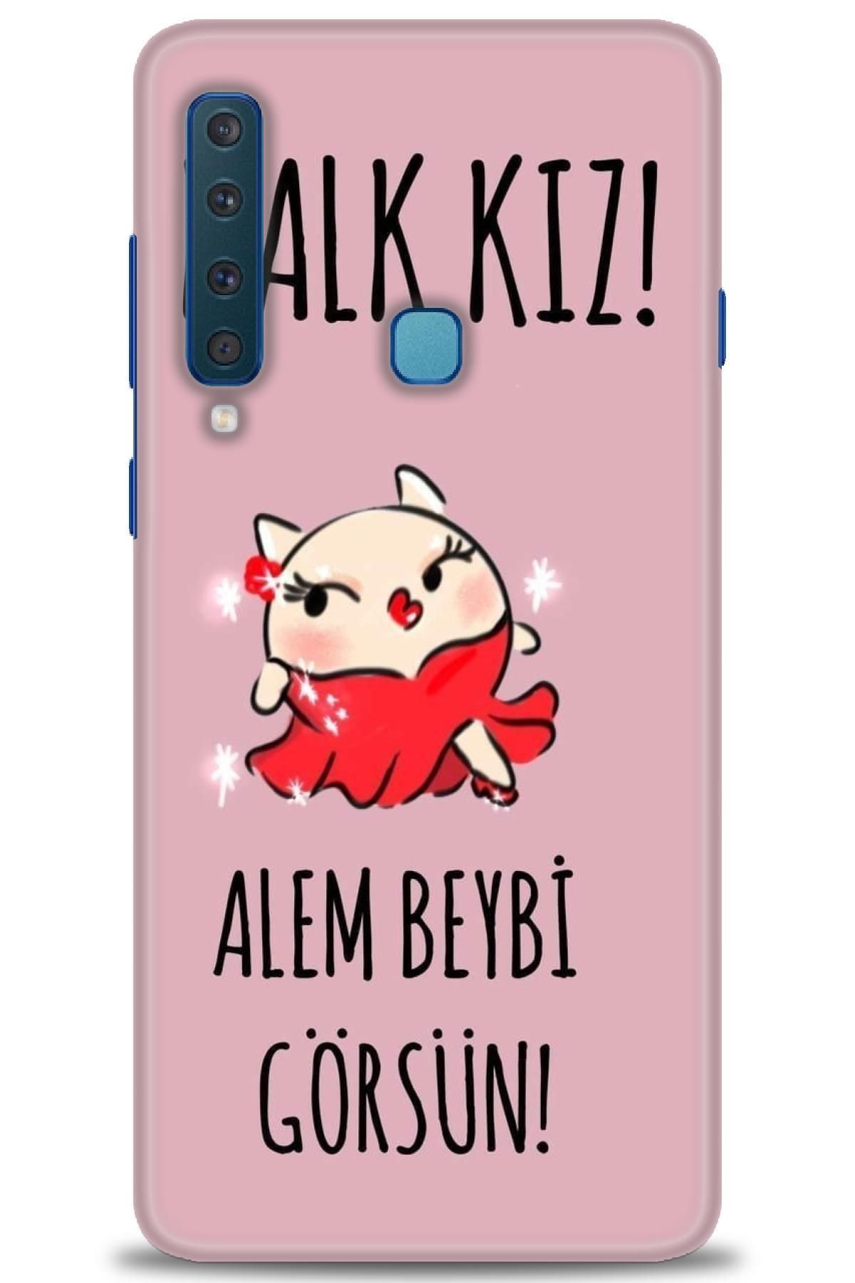 CooperTech Samsung Galaxy A9 2018 İle Uyumlu HD Baskılı Desenli Silikon Kılıf - 206