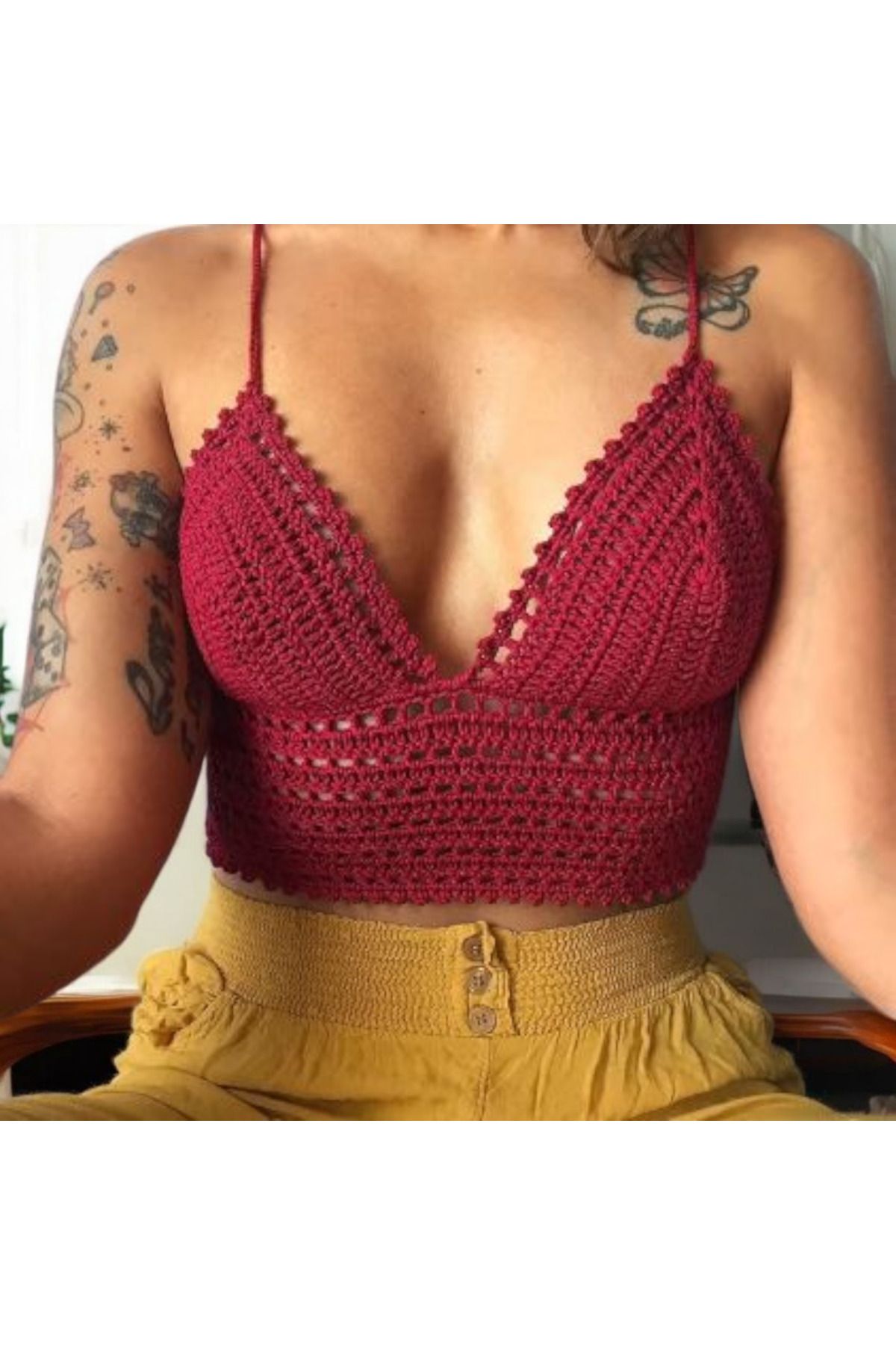 ThreadArtByNur El Örügüsü Büstiyer İç Göstermez Yaz Modası