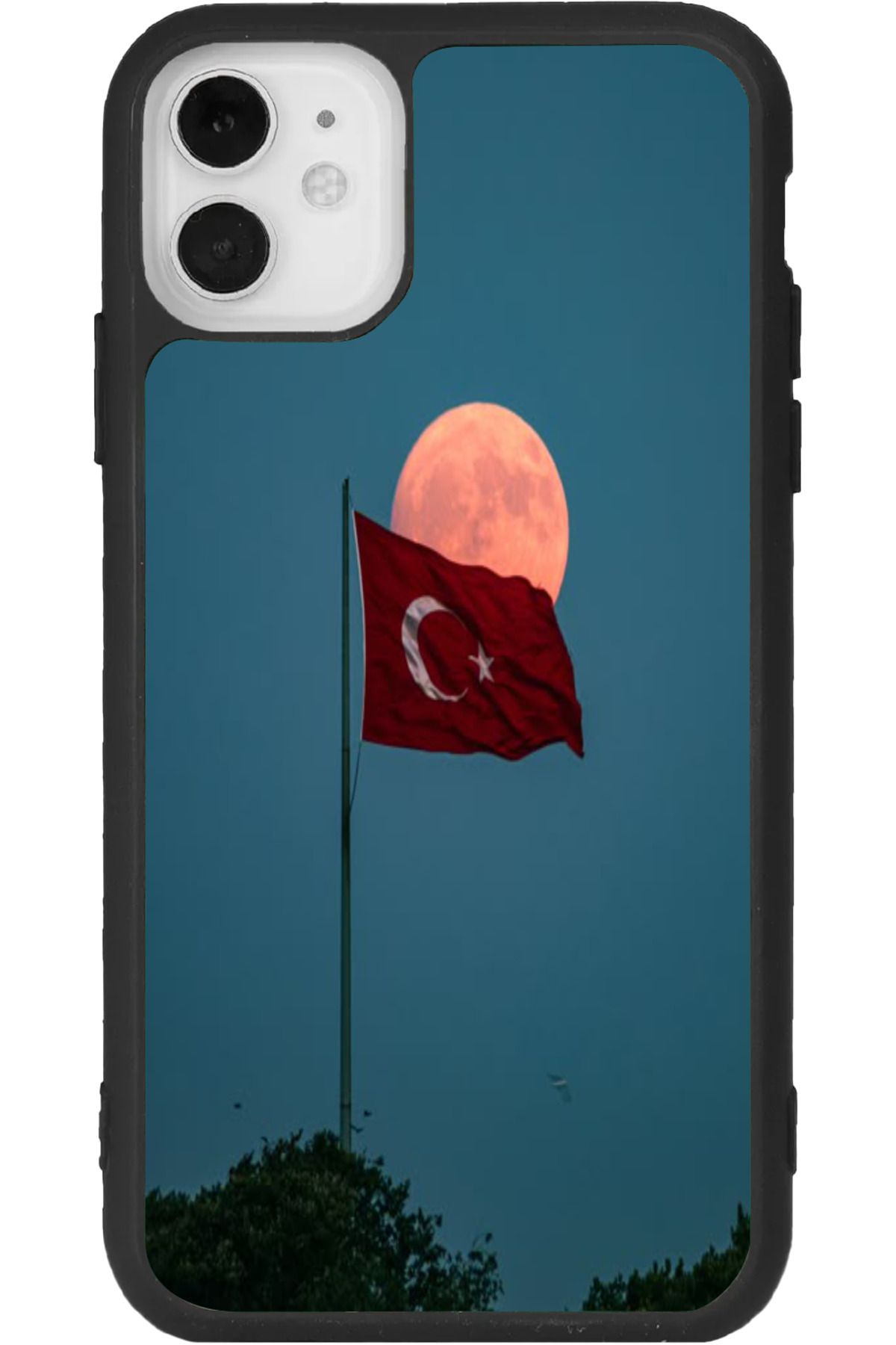 Aksel Kılıf iPhone 11 Uyumlu Baskılı, Mat Siyah Renk, Yumuşak Silikon, Koruyucu, Şok Emici Kapak, Kılıf