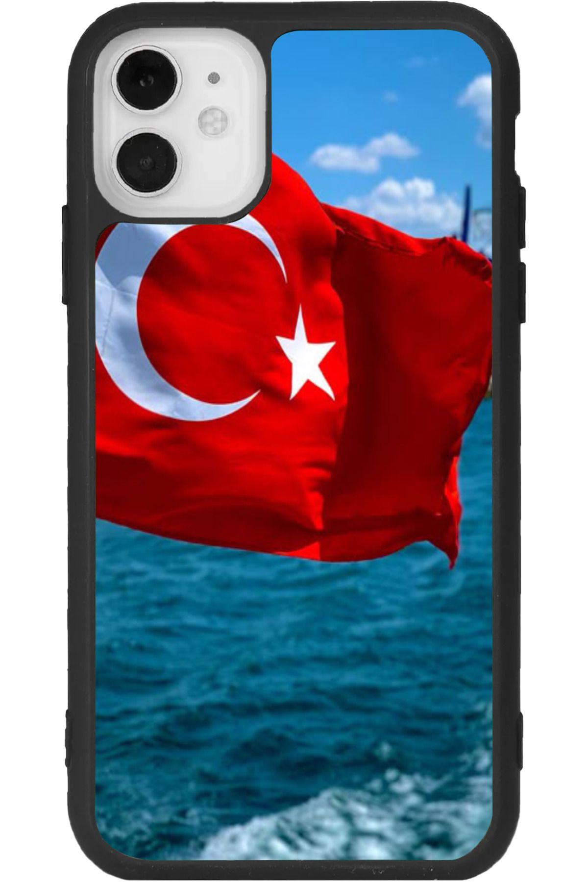 Aksel Kılıf iPhone 11 Uyumlu Baskılı, Mat Siyah Renk, Yumuşak Silikon, Koruyucu, Şok Emici Kapak, Kılıf