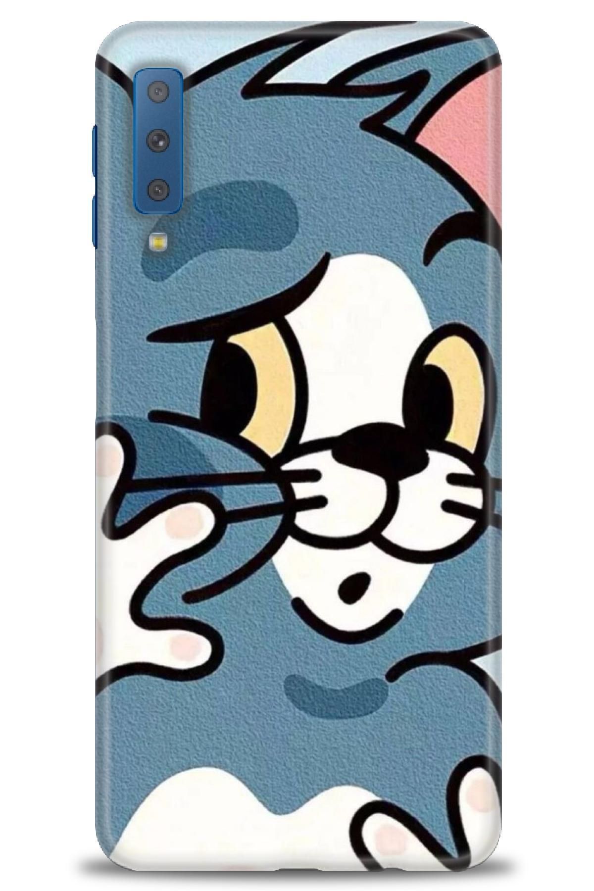 CooperTech Samsung Galaxy A7 2018 İle Uyumlu HD Baskılı Desenli Silikon Kılıf - 585